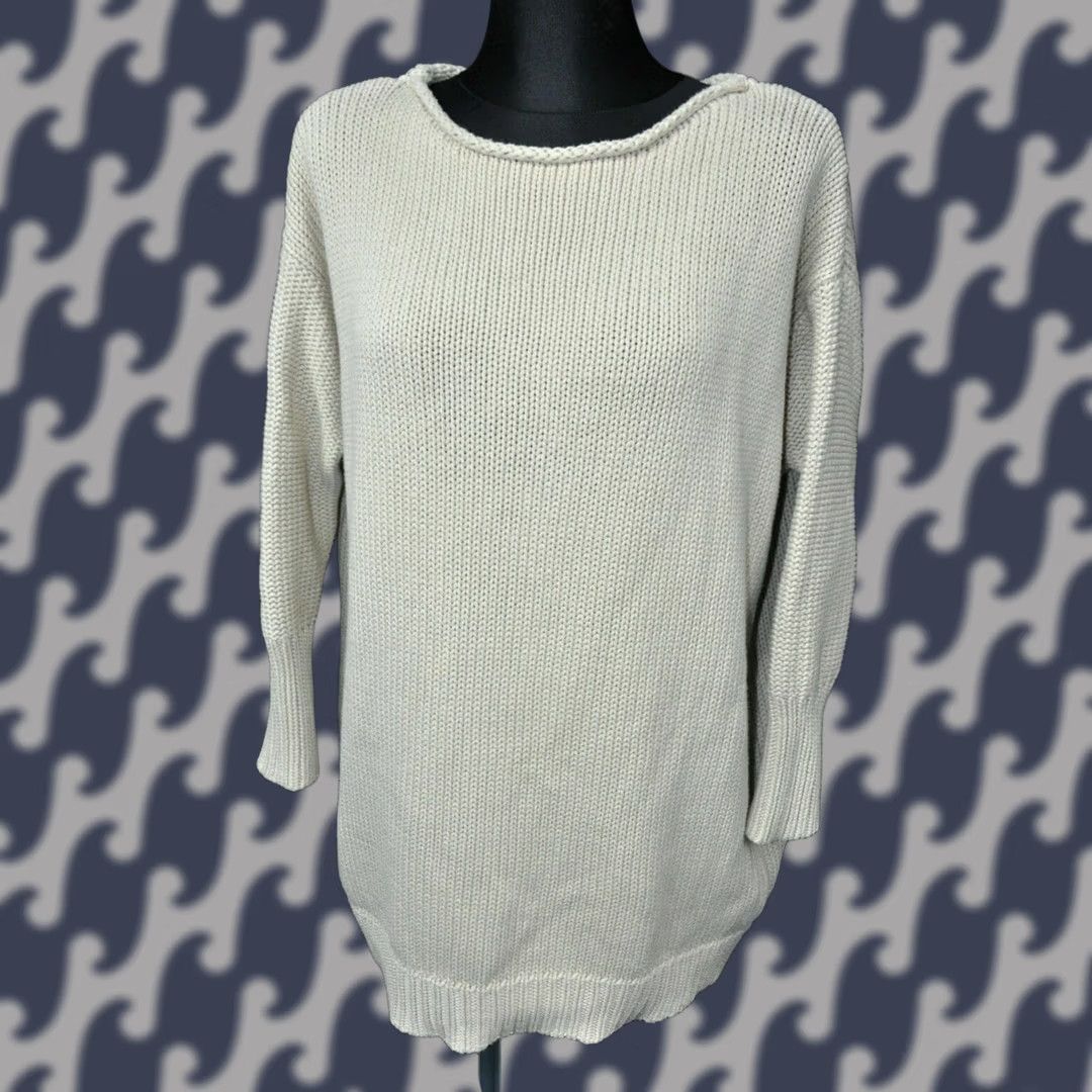 Acne Studios ACNE SHO R OVERSIZED SWEATER XS BEIGE 100% COTTON KNIT PULLOVER WOMEN MEN? Size XS / US 0-2 / IT 36-38 - 1 Thumbnail