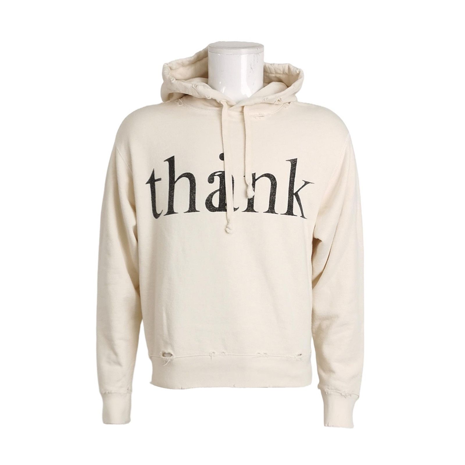 Gucci Gucci XS Cream 'thank' Letter Logo Hoodie Size US XS / EU 42 / 0 - 1 Thumbnail