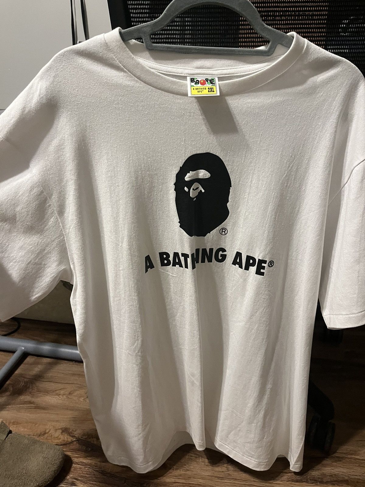 Image of Bape Ape Head Tee in White, Men's (Size 2XL)