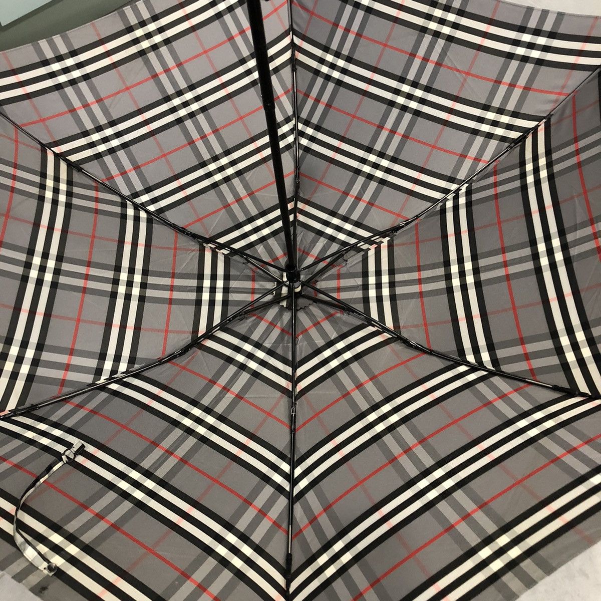 Burberry Burberry's Checked Novacheck Waterproof Folding Umbrella Size ONE SIZE - 6 Thumbnail