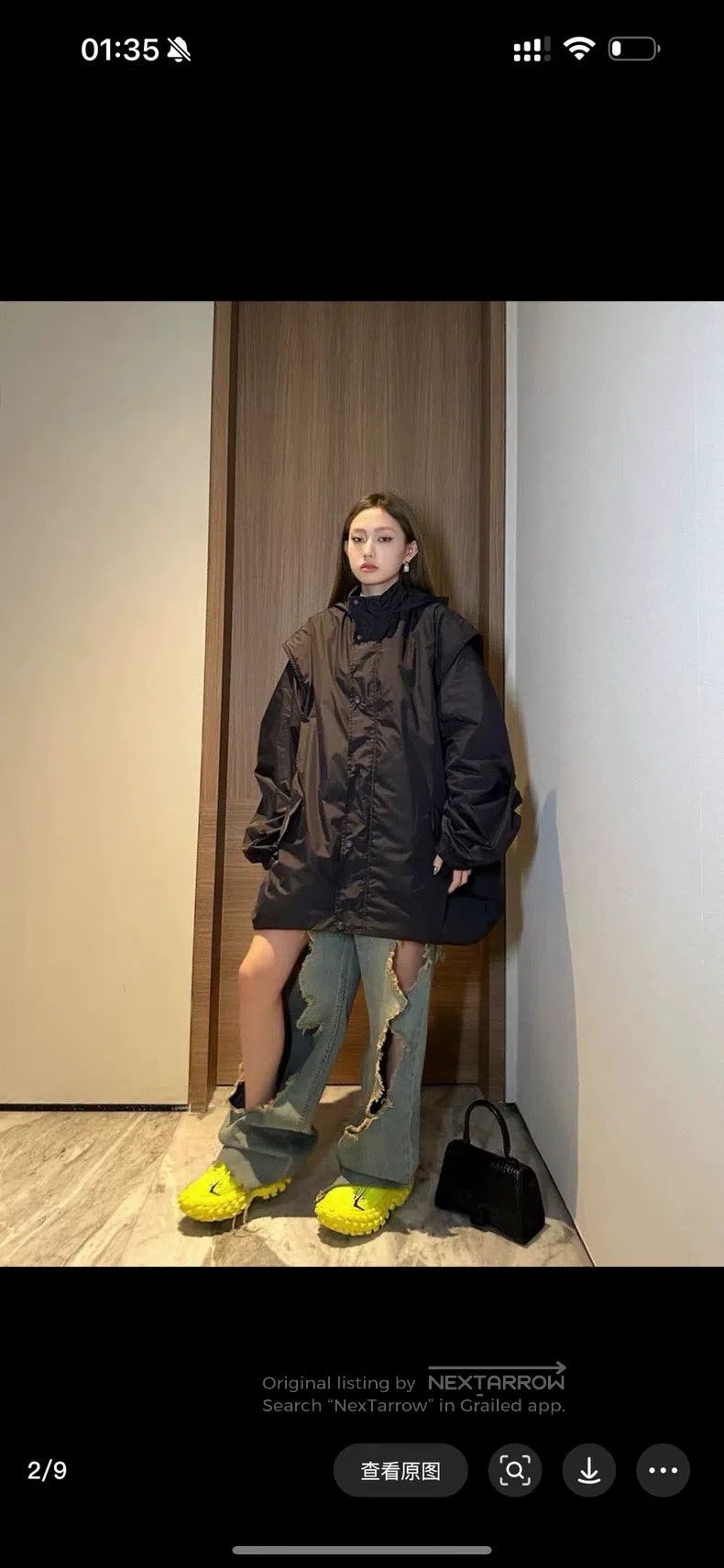 Balenciaga Balenciaga Large silhouette sleeves removable windbreaker Size US XXS / EU 40 - 8 Thumbnail