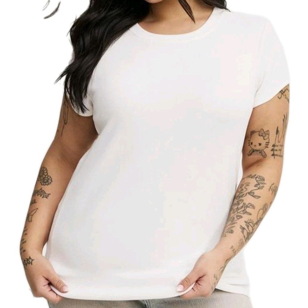 Torrid Torrid Women's Crewneck Short-Sleeve Classic Fit Polyester Size M / US 6-8 / IT 42-44 - 1 Thumbnail