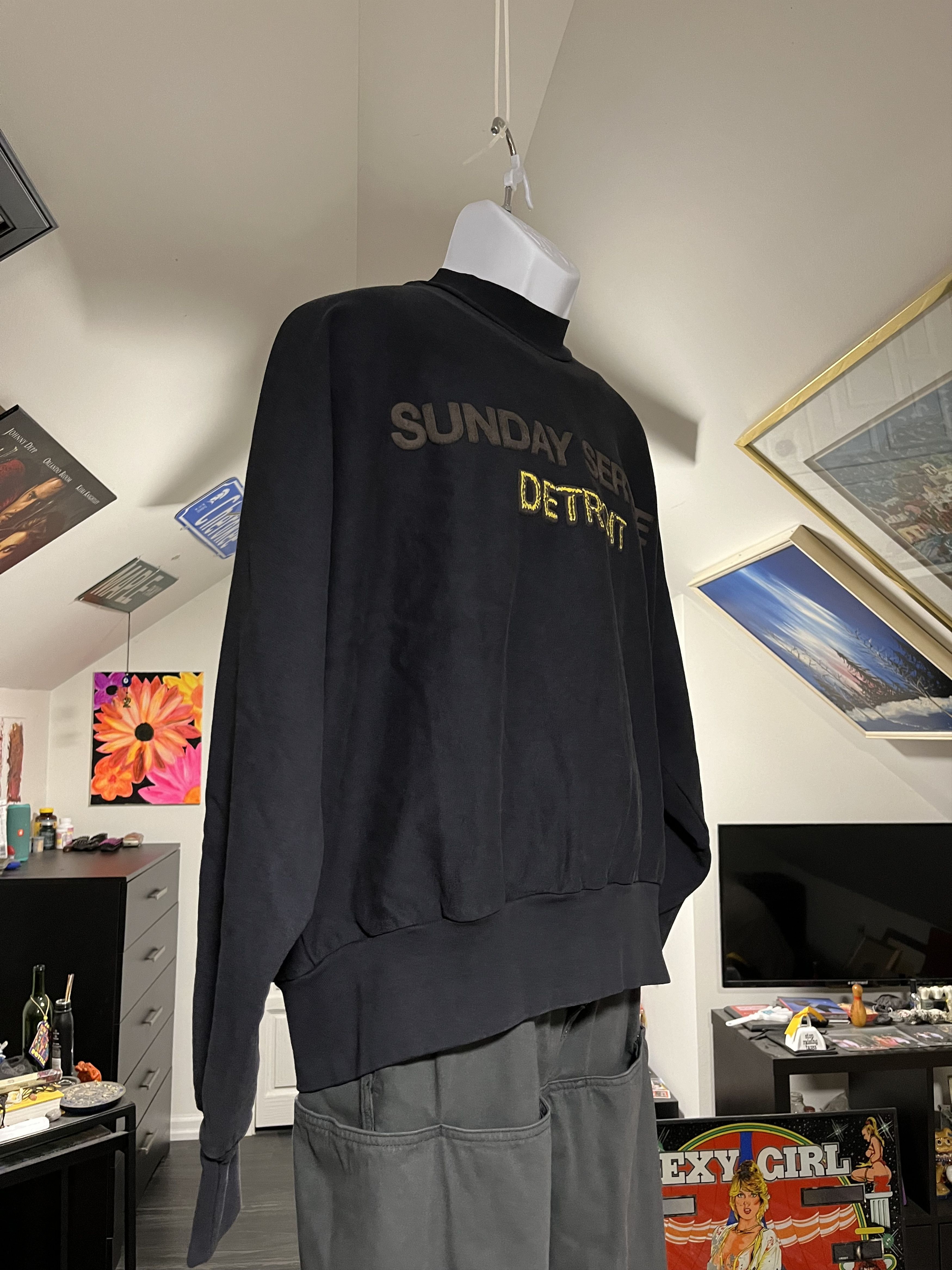 Kanye West Sunday Service Gold Detroit II Crewneck Navy Size US L / EU 52-54 / 3 - 3 Thumbnail