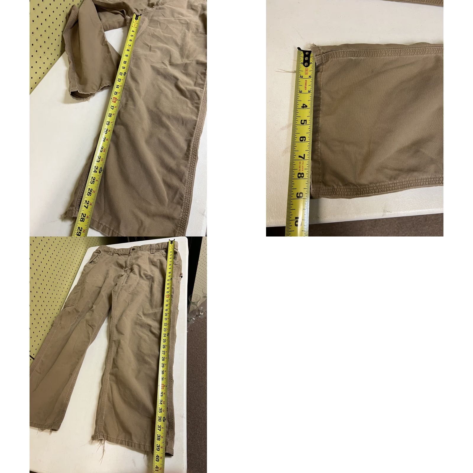 Carhartt VINTAGE Carhartt Pants Carpenter Workwear Light Weight Canvas 36x30 Beige Mens Regular Inseam 30 Distressed Size 36 Size US 36 / EU 52 - 8 Thumbnail