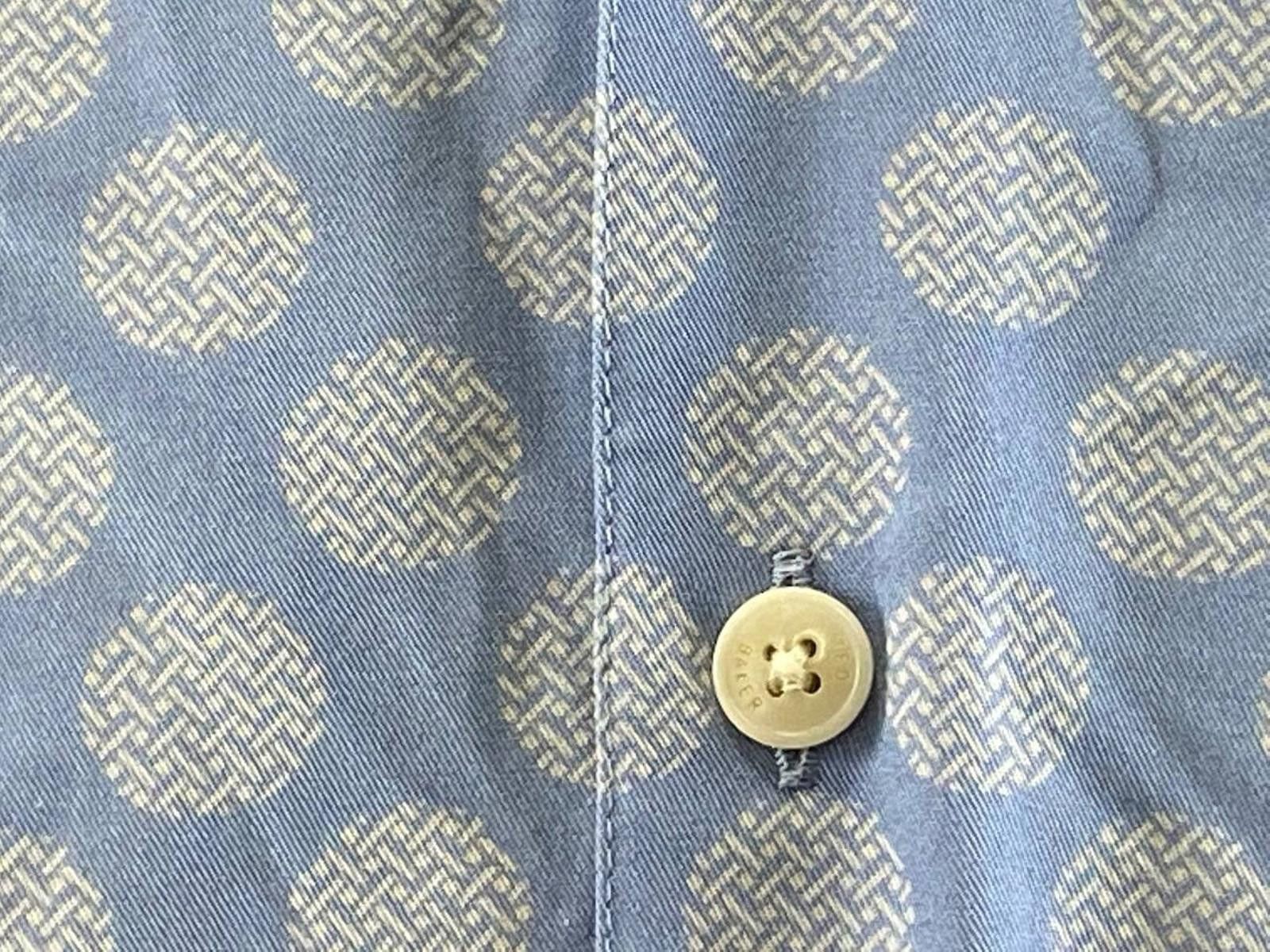 Ted Baker BNWT Ted Baker MMA-Barnard LS Geo Dot Blue Shirt Size 3 Size US M / EU 48-50 / 2 - 7 Thumbnail