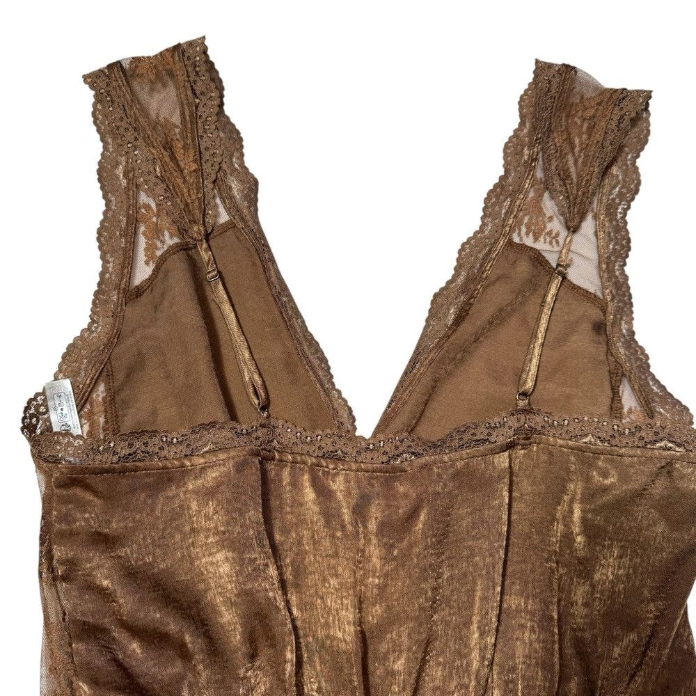 Free People NWT New Free People Tell Me More Toffee Brown Bodysuit Size Size M / US 6-8 / IT 42-44 - 6 Thumbnail