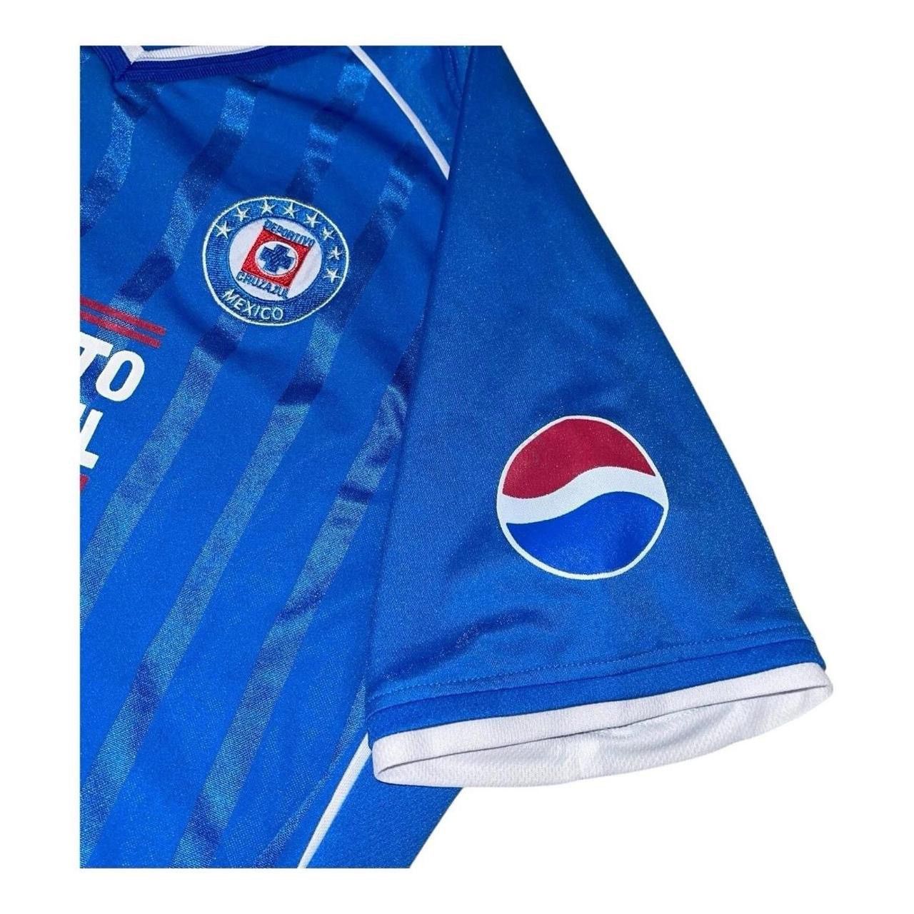 Pepsi Vintage Cruz Azul Soccer Jersey Pepsi Kickoff 2002 Size US M / EU 48-50 / 2 - 4 Thumbnail