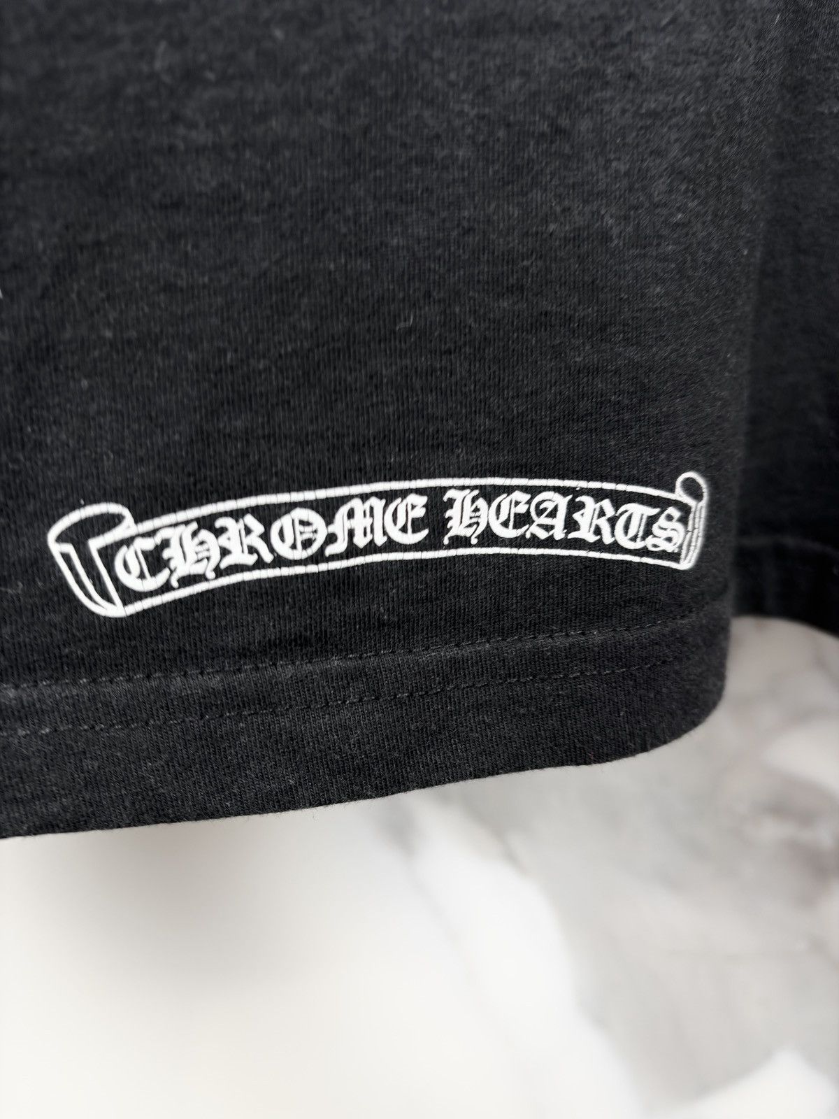 Chrome Hearts Chrome Hearts Shuriken Ninja Star Scroll Logo V Neck Tshirt Size US XL / EU 56 / 4 - 8 Thumbnail