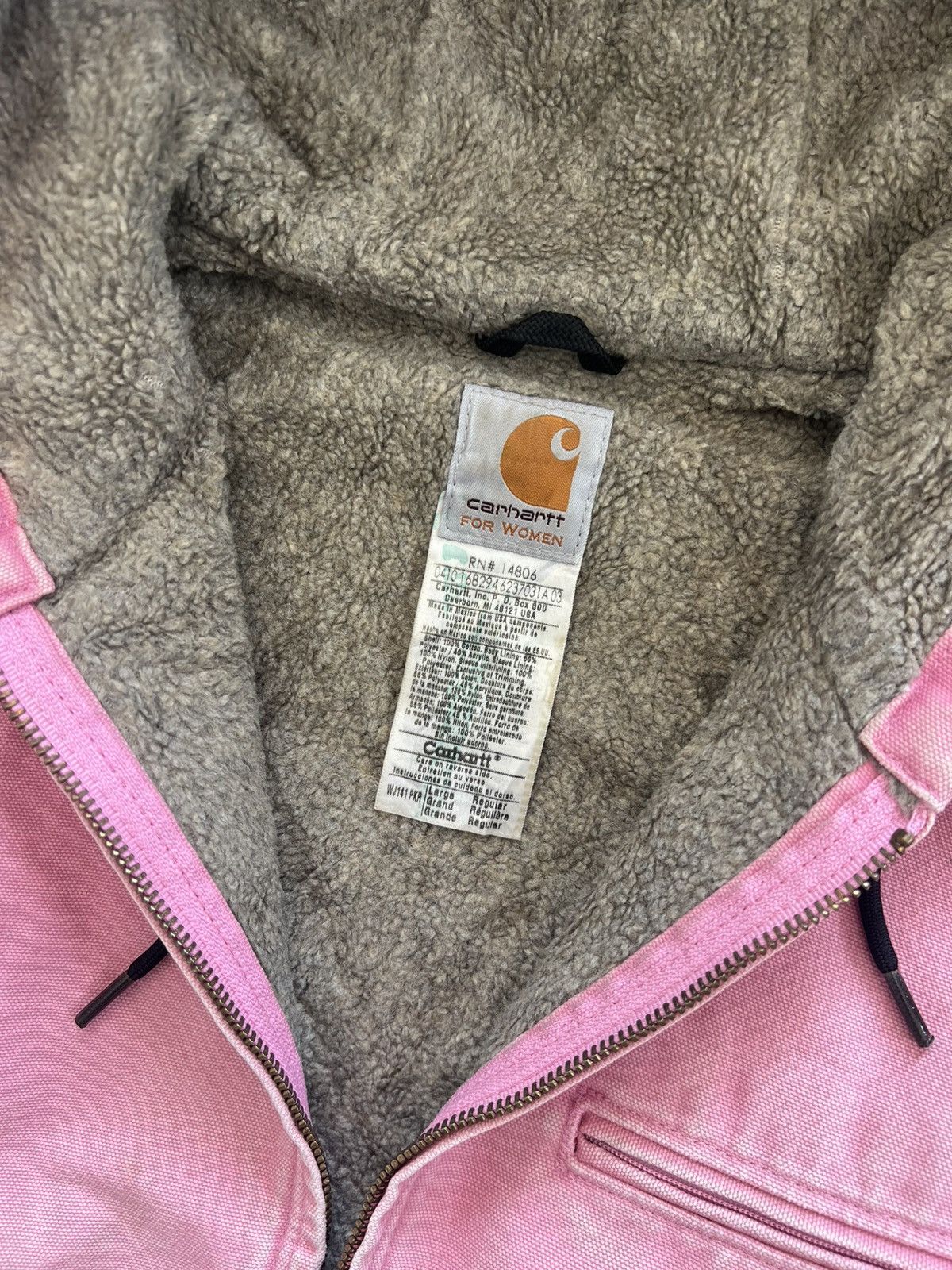Carhartt Vintage J141 PKR Faded Carhartt Rose Detroit Hoodie Jacket Size US L / EU 52-54 / 3 - 11 Thumbnail