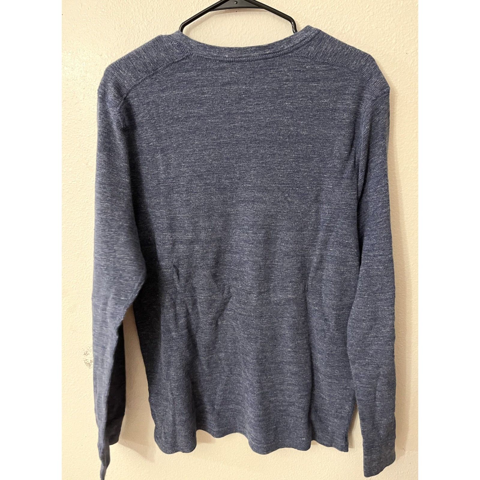 J.Crew J.Crew Sweater Mens XL Rugged Cotton Henley Slim Blue Crew Neck Knit Casual Modern City Preppy Size US XL / EU 56 / 4 - 3 Thumbnail