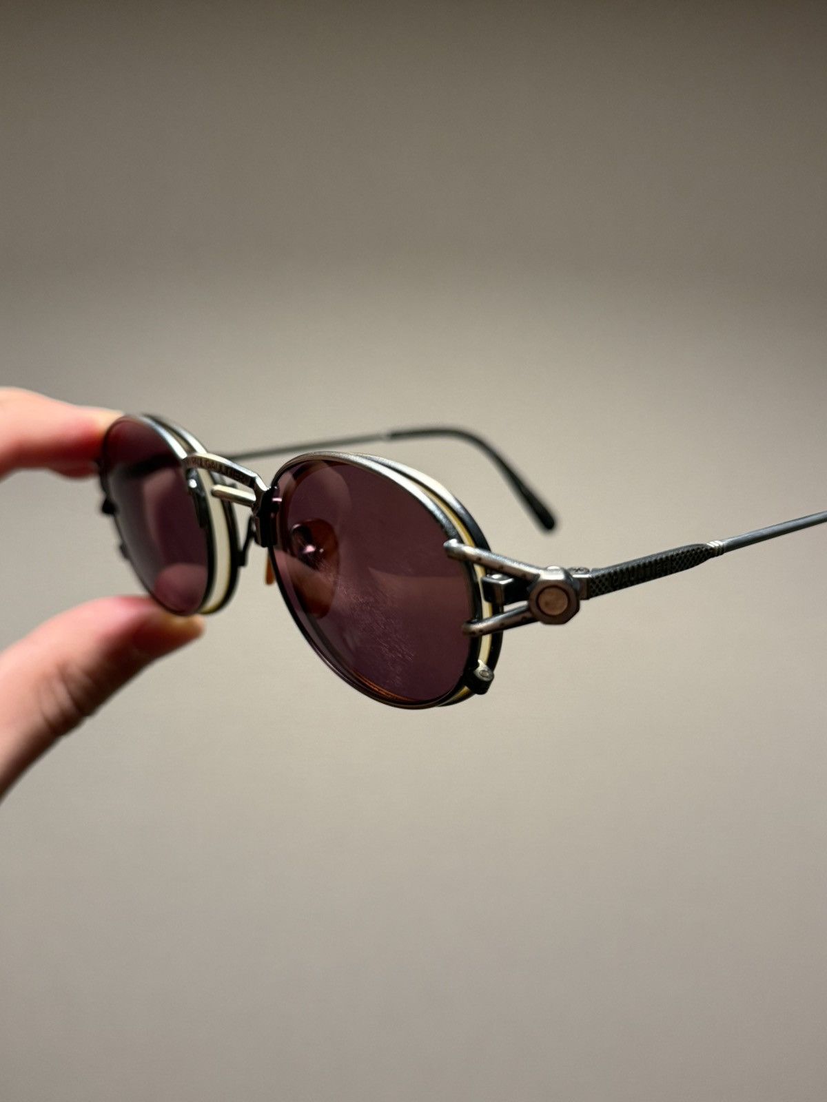 Jean Paul Gaultier Jean Paul Gaultier 90s VINTAGE Magnetic Dual-Lens SUNGLASSES Size ONE SIZE - 2 Thumbnail