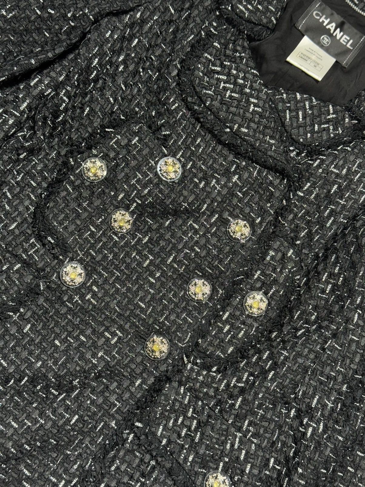 Chanel Chanel 13C - All Over Logo - Ribbon Tweed Jacket Size XS / US 0-2 / IT 36-38 - 3 Thumbnail