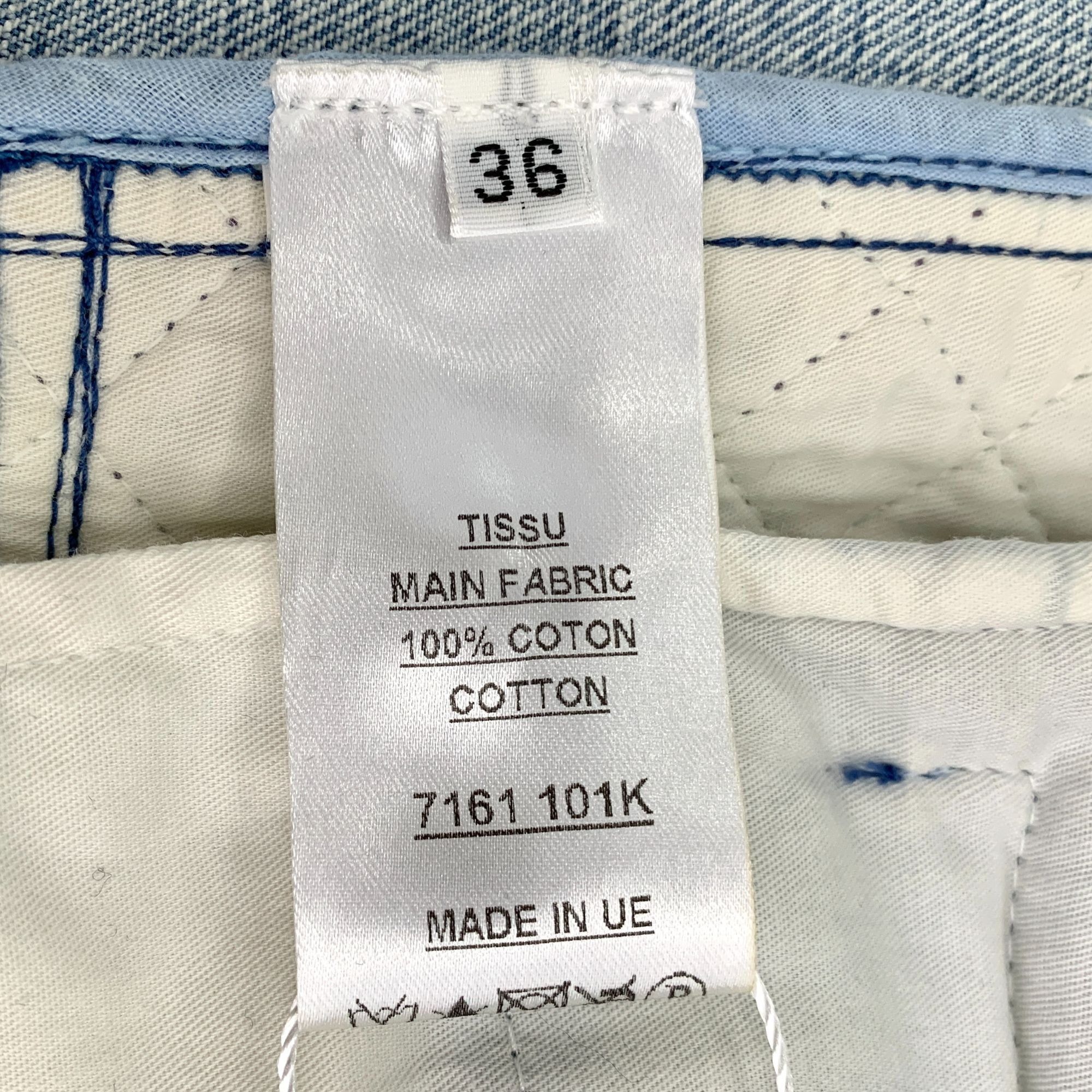 Balmain Balmain Blue Gold-Button Cotton Denim Jacket (Size XS) Size XS / US 0-2 / IT 36-38 - 4 Thumbnail