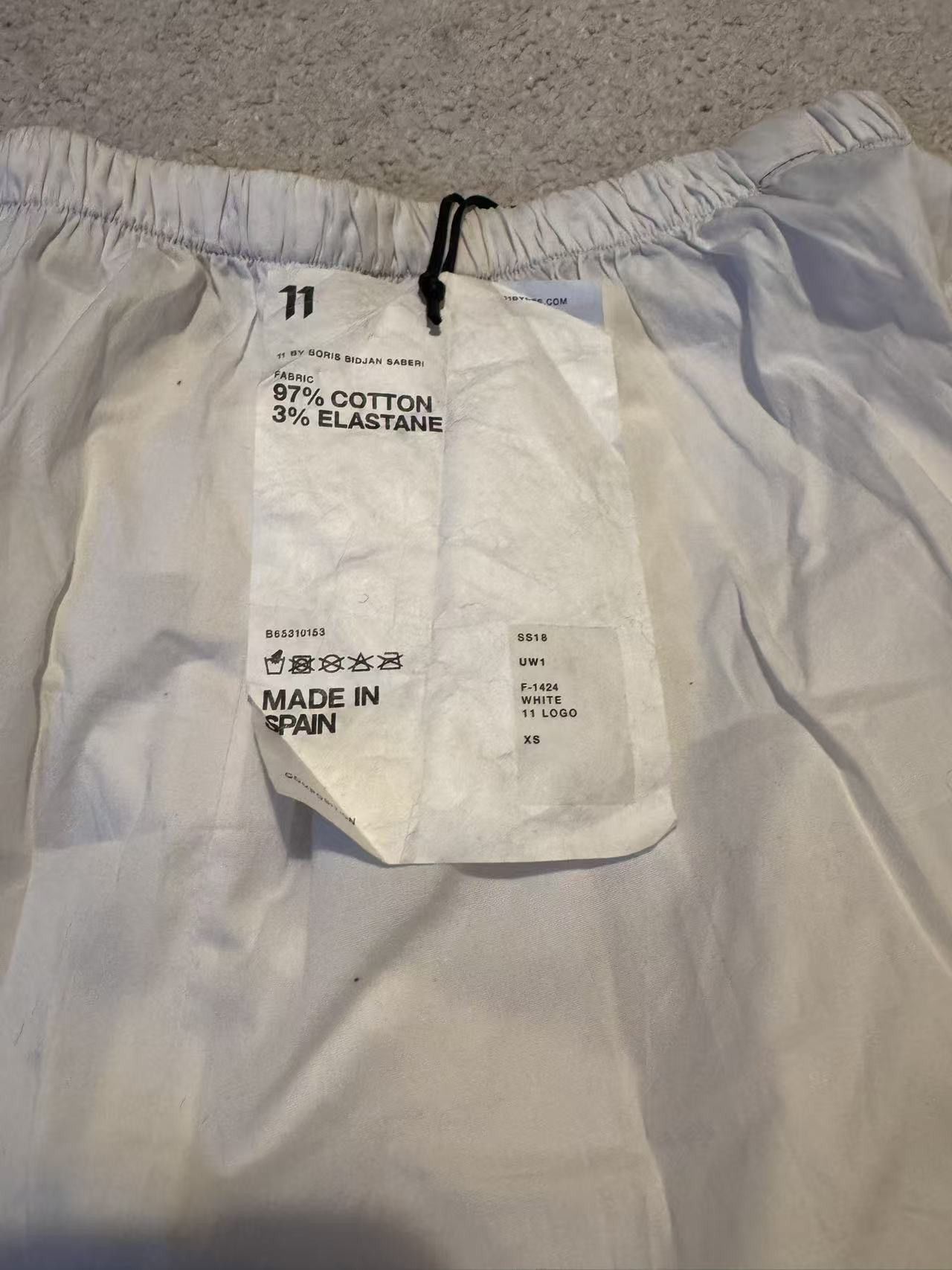 11 By Boris Bidjan Saberi 11 By Boris Bidjan Saberi White Inner Pants Size XS Size US 26 / EU 42 - 6 Thumbnail