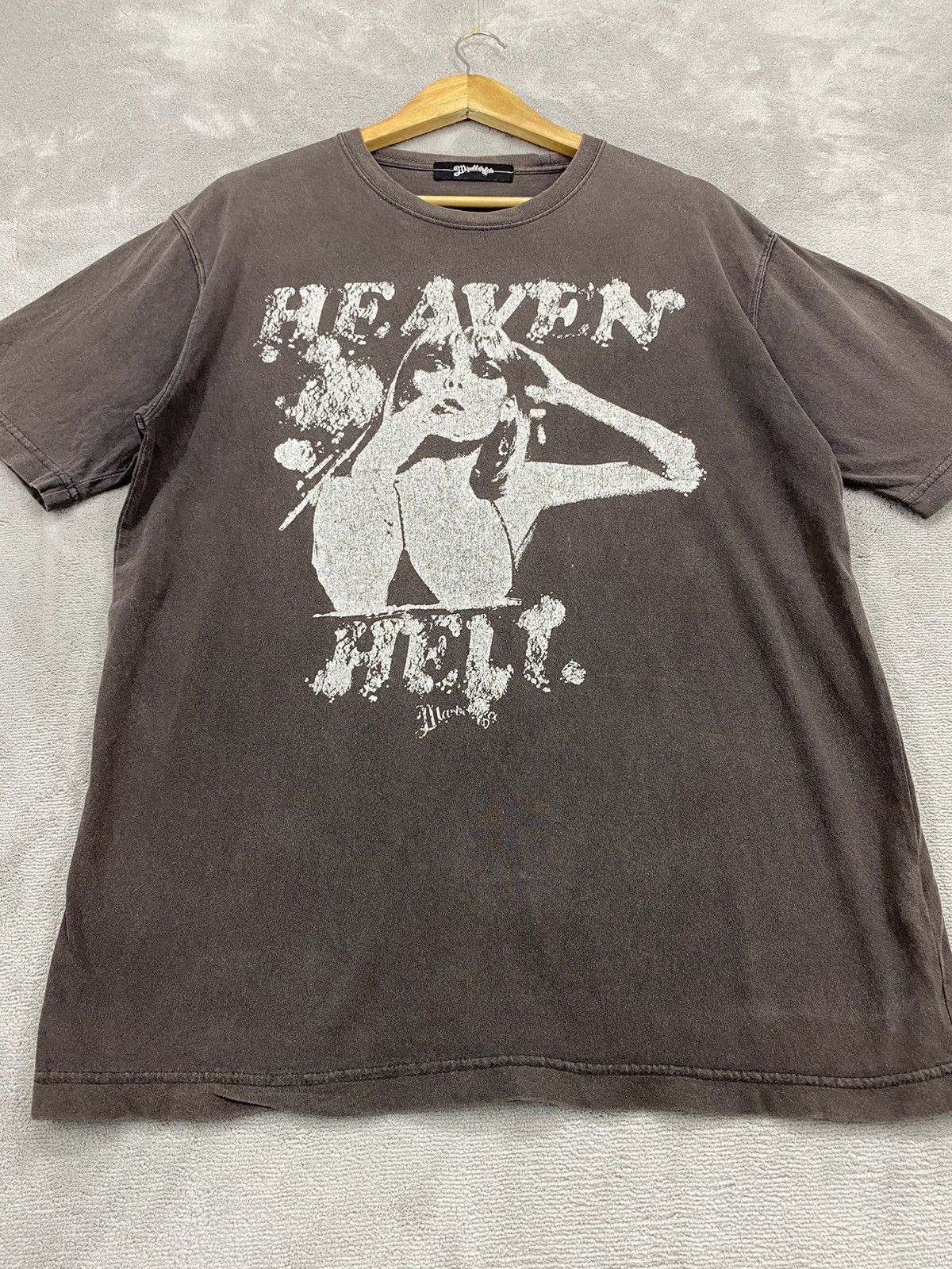 Hysteric Glamour VINTAGE FADED MARBLES CO LTD ‘HE AVEN HELL’ Size US L / EU 52-54 / 3 - 6 Thumbnail