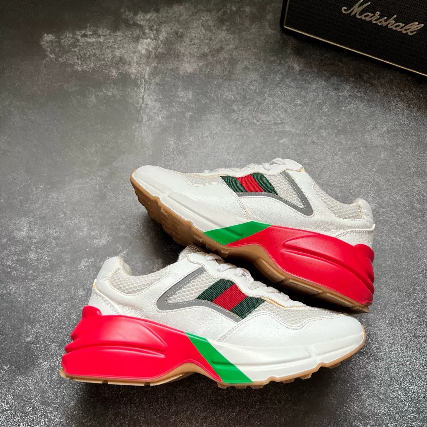 Gucci Gucci White Lowtop Sneakers 38 Women Size US 7.5 / IT 37.5 - 1 Thumbnail