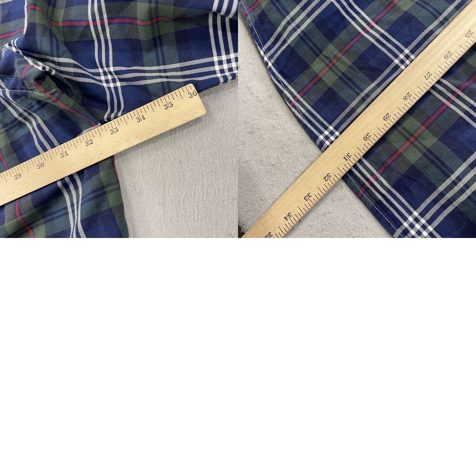 Ralph Lauren Ralph Lauren Shirt Mens 3XB Big Plaid Pony Blue Green Long Sleeve 100% Cotton Shirt Size US XXL / EU 58 / 5 - 8 Thumbnail
