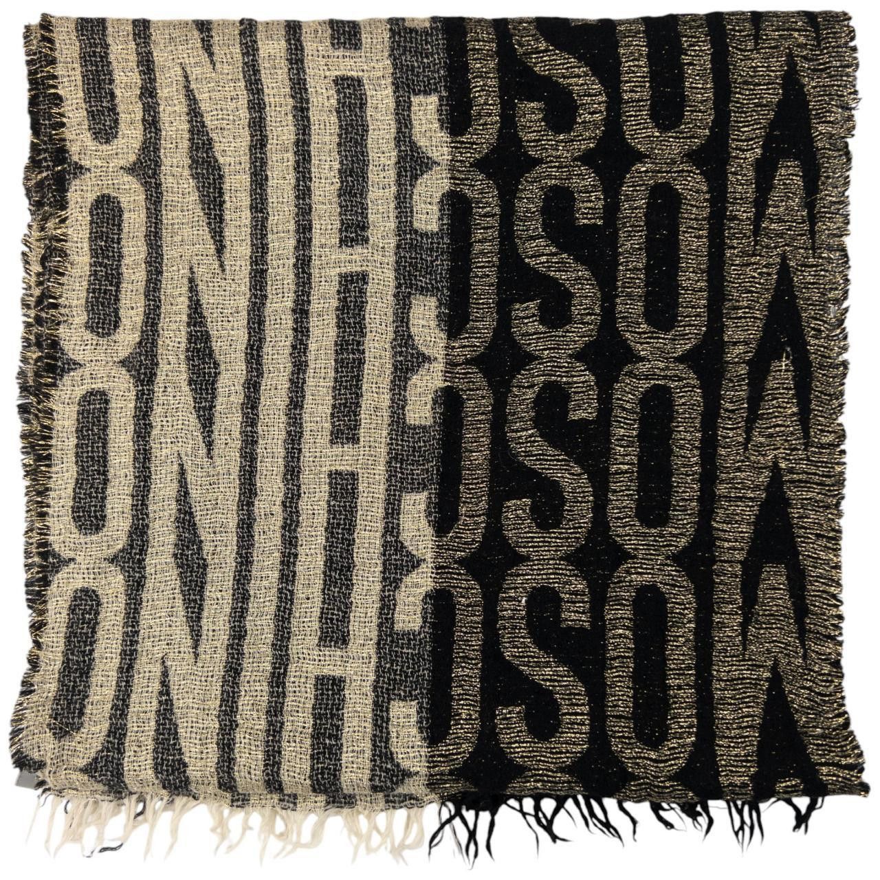 Moschino Vintage Moschino Monogram Text Scarf Size ONE SIZE - 2 Thumbnail