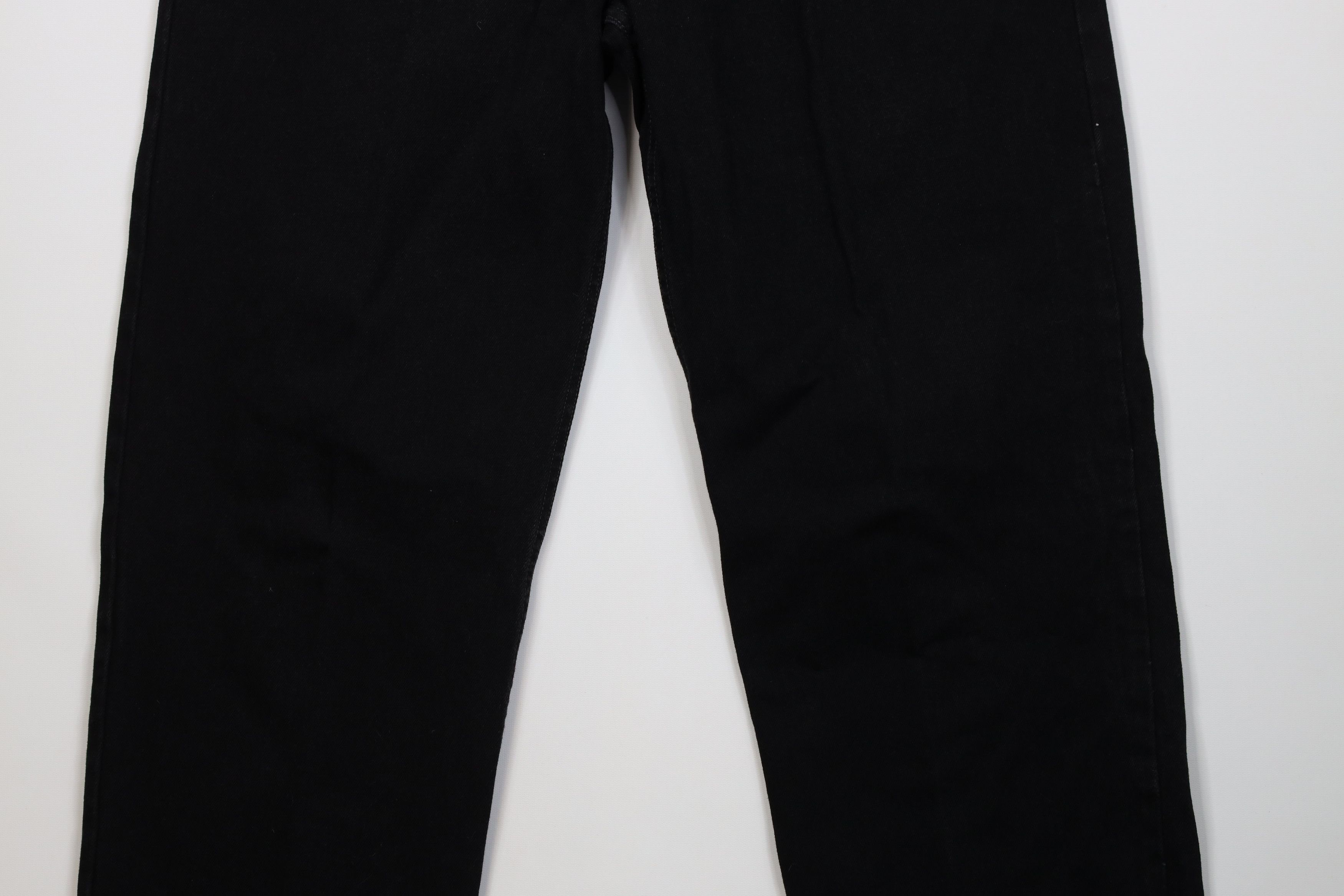 Levi's Vintage Y2K Levis 550 Relaxed Fit Wide Leg Denim Jeans Black Size US 38 / EU 54 - 4 Thumbnail