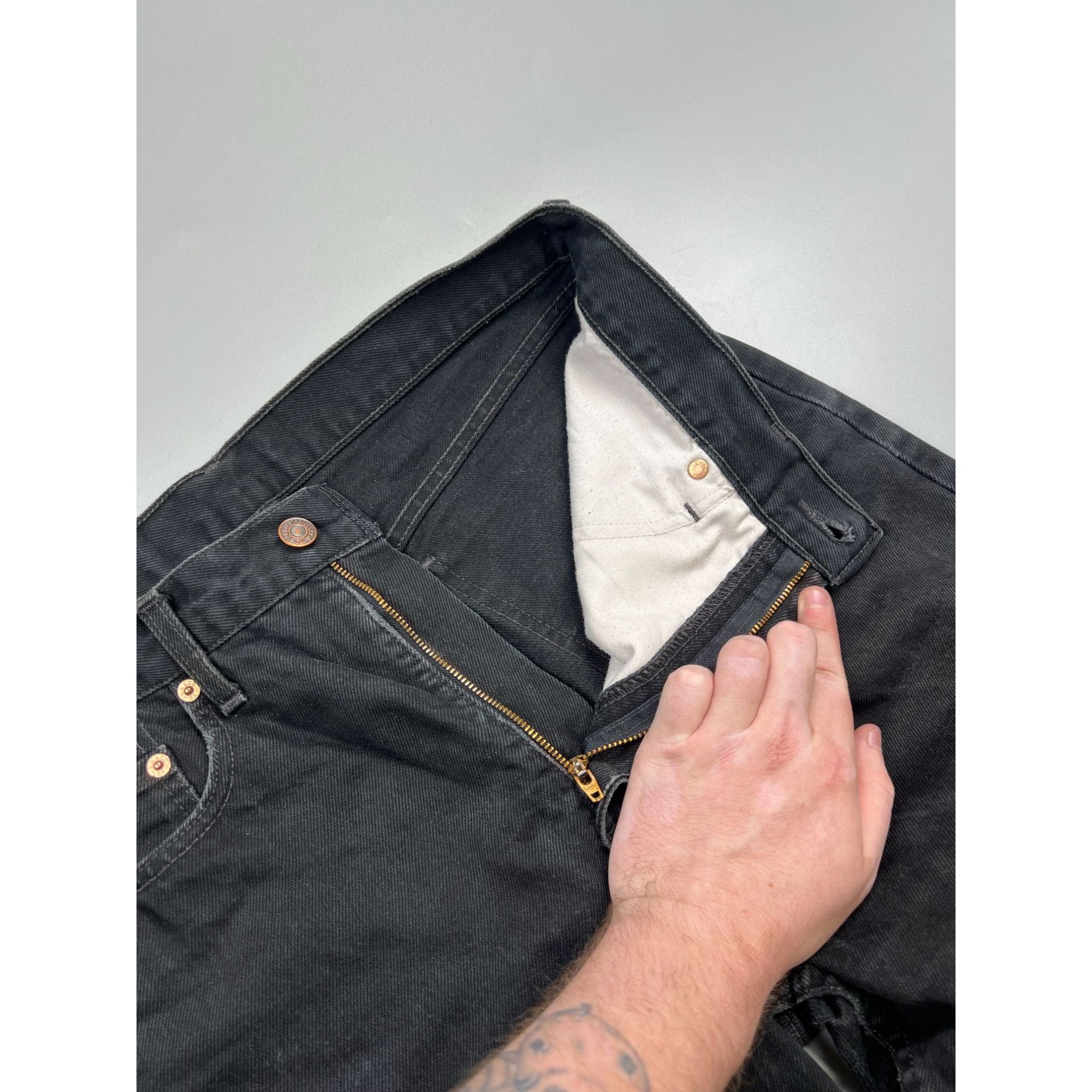 Levi's RARE Levi’s 615 Orange Tab Factory Error (Y0784) Size US 34 / EU 50 - 6 Thumbnail
