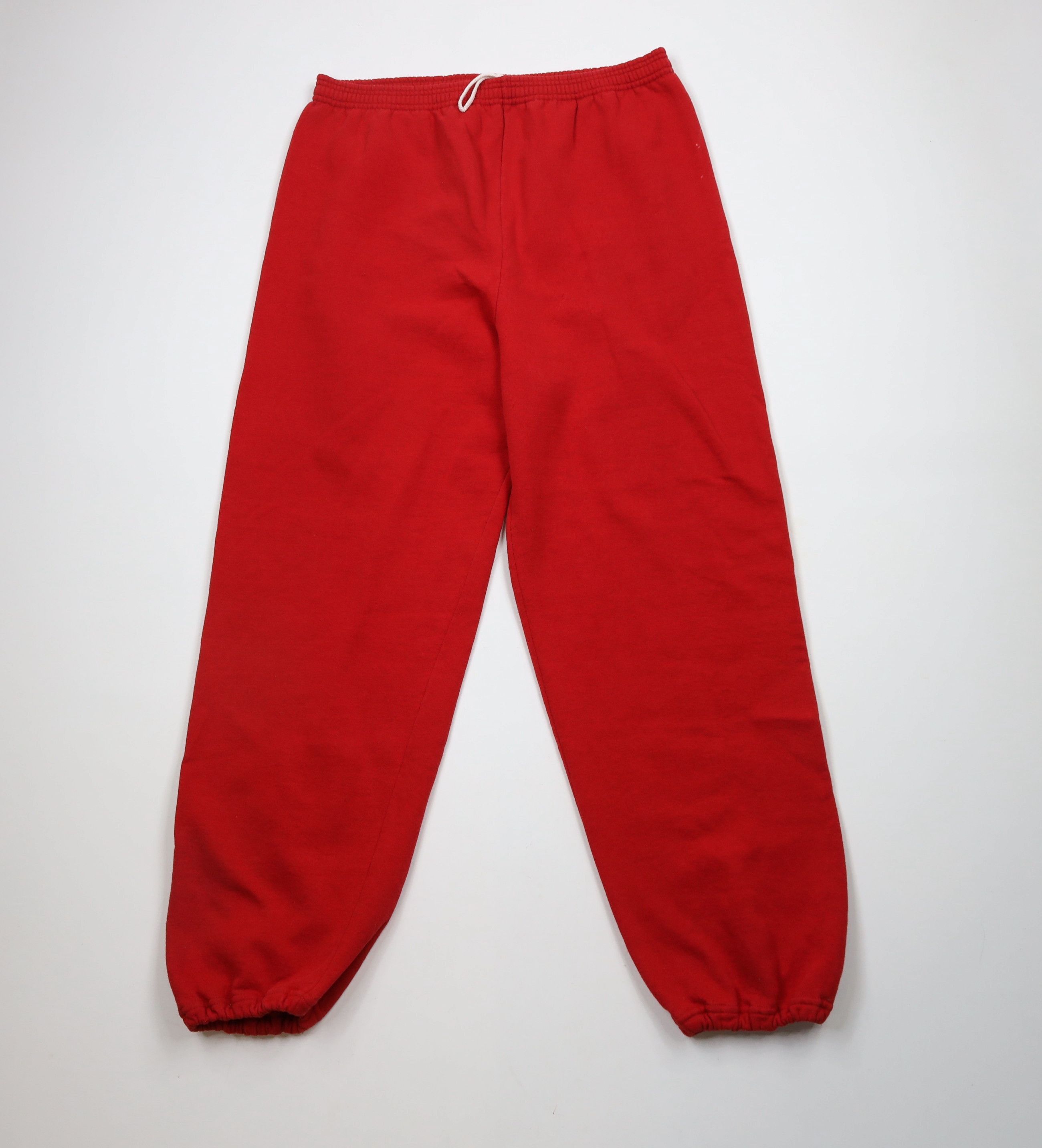 Vintage Vintage 90s Streetwear Blank Cuffed Sweatpants Joggers USA Size US 42 / EU 58 - 1 Thumbnail