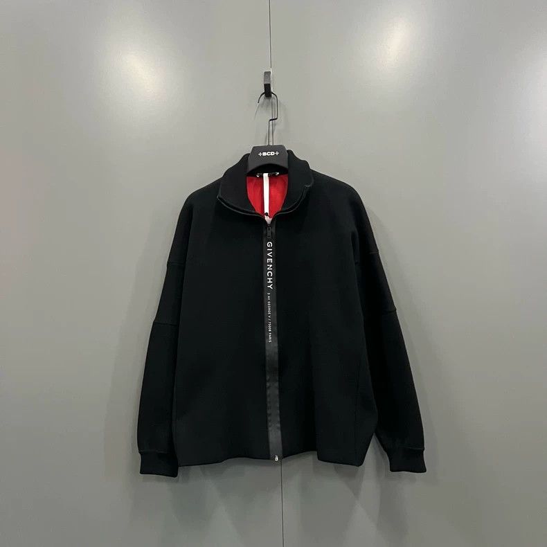 Givenchy Givenchy Size26 Black Zipper Printed Logo Jacket (S Size) Size US S / EU 44-46 / 1 - 1 Thumbnail