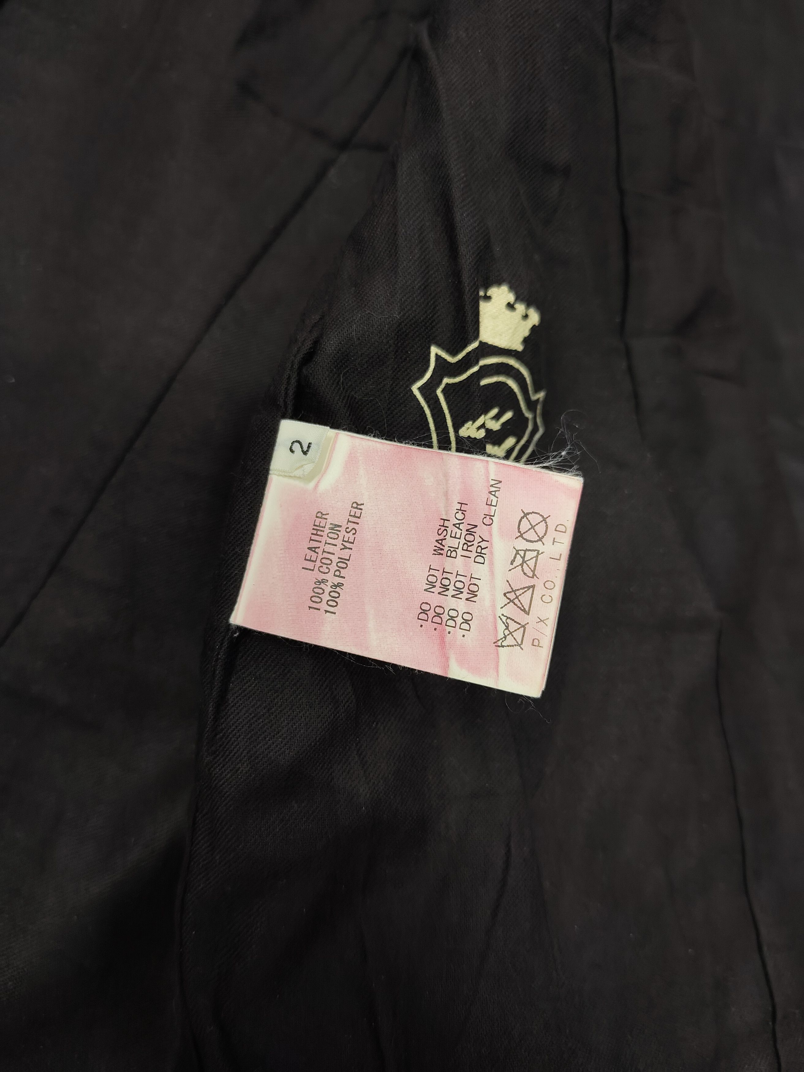 Japanese Brand 00s Carlife- Y2K Minimalist Sheepskin Leather Moto Jacket Size M / US 6-8 / IT 42-44 - 9 Thumbnail
