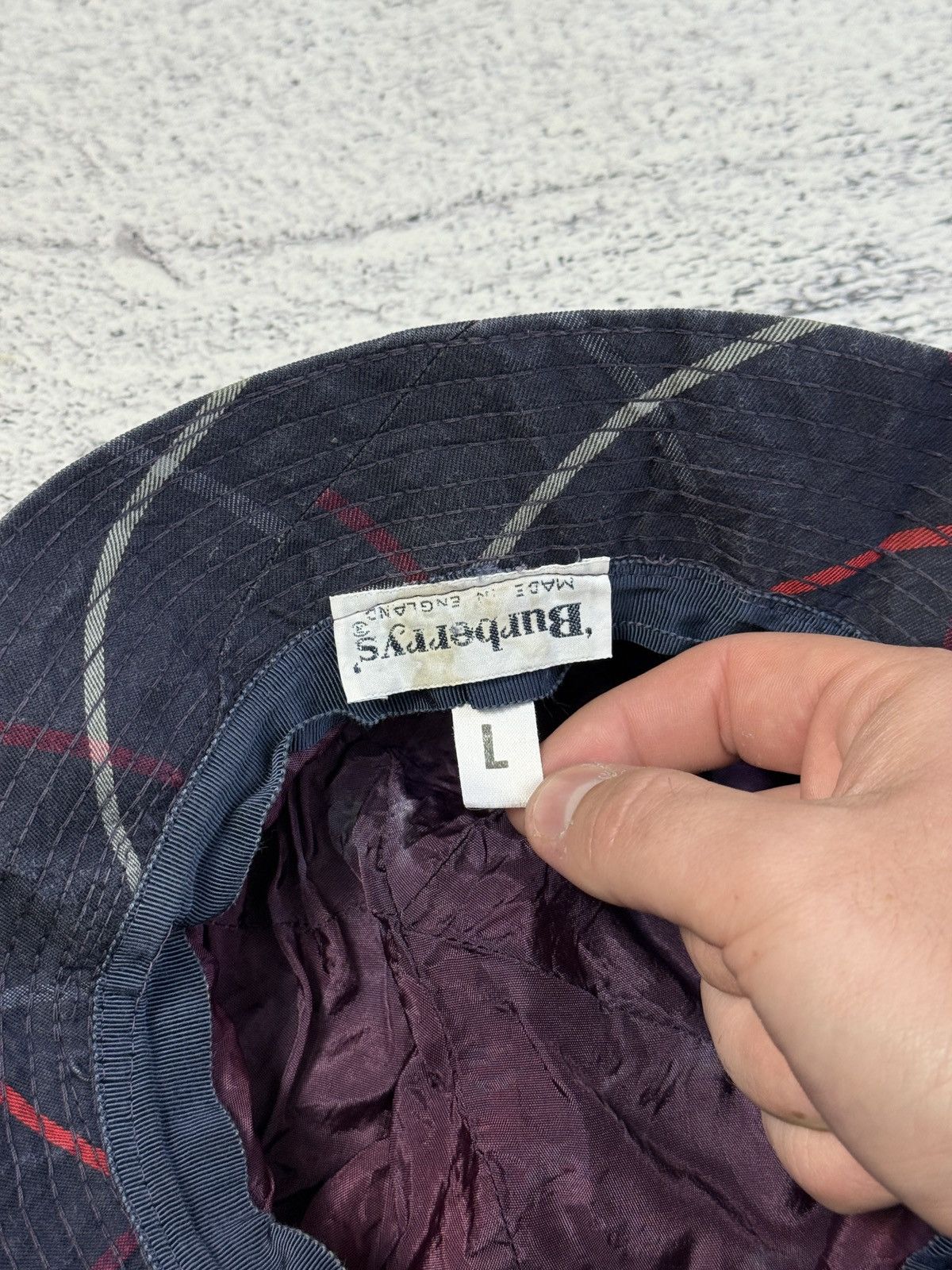 Burberry VINTAGE 90’s BURBERRY’S BUCKET HAT NOVA CHECK PANAMA Size ONE SIZE - 7 Thumbnail
