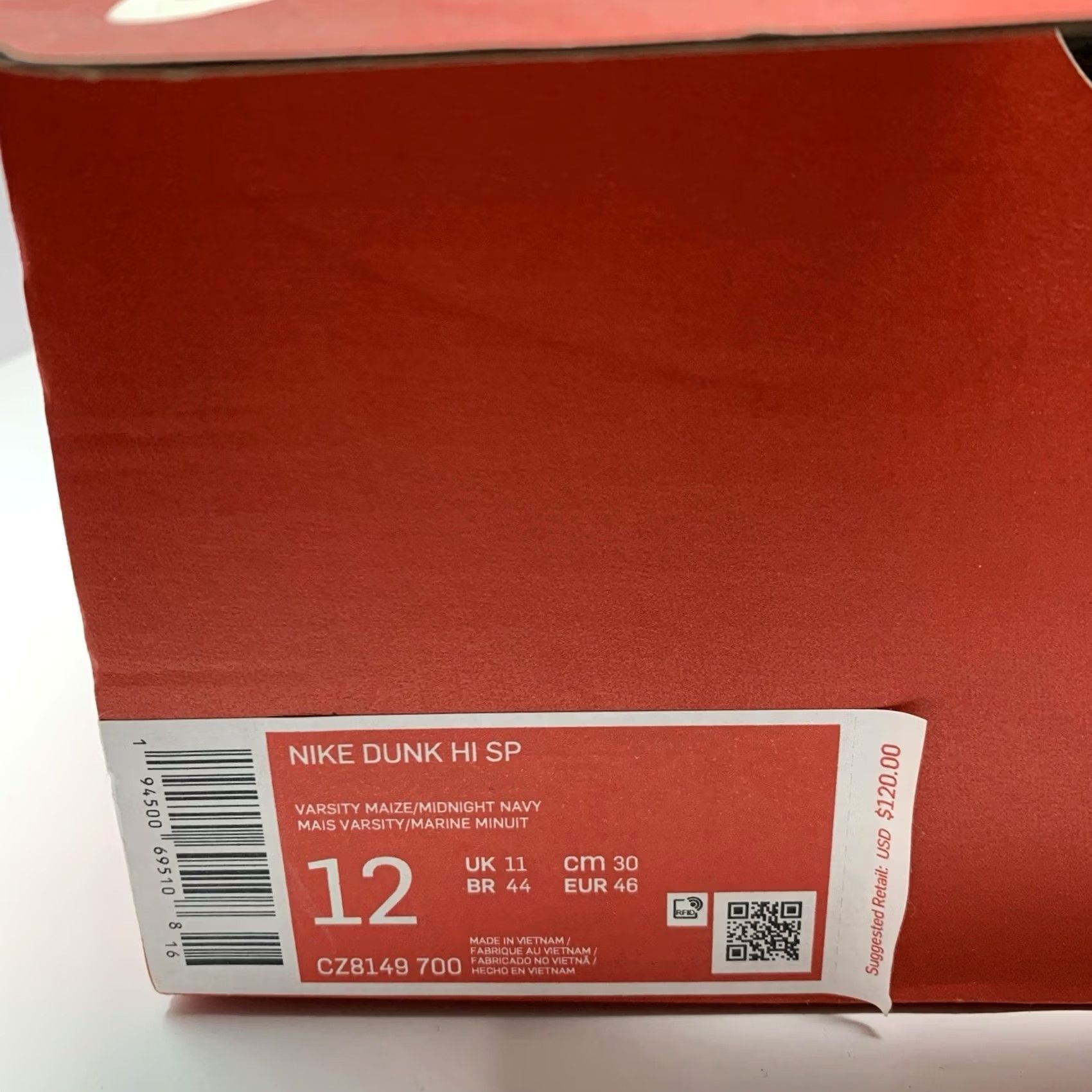 Nike Nike Dunk High SP 2020 Michigan Men's Size 12 Size US 12 / EU 45 - 5 Thumbnail