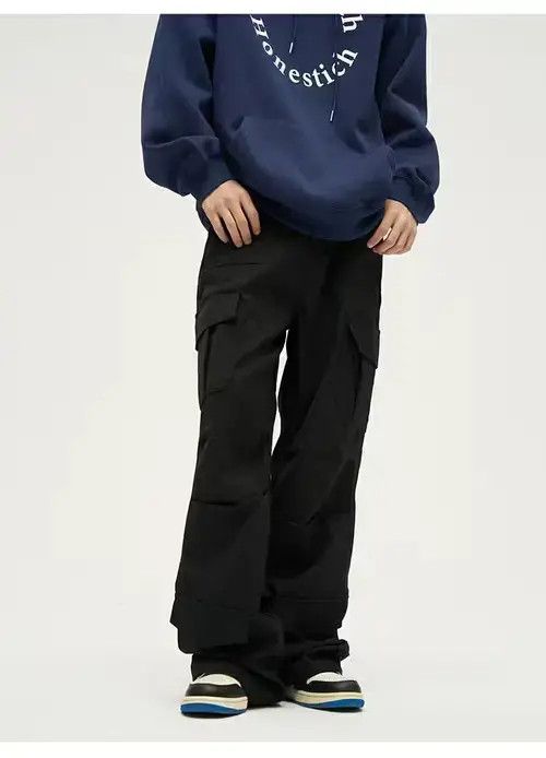 Vintage utility flared baggy cargo pants Size US 32 / EU 48 - 3 Thumbnail