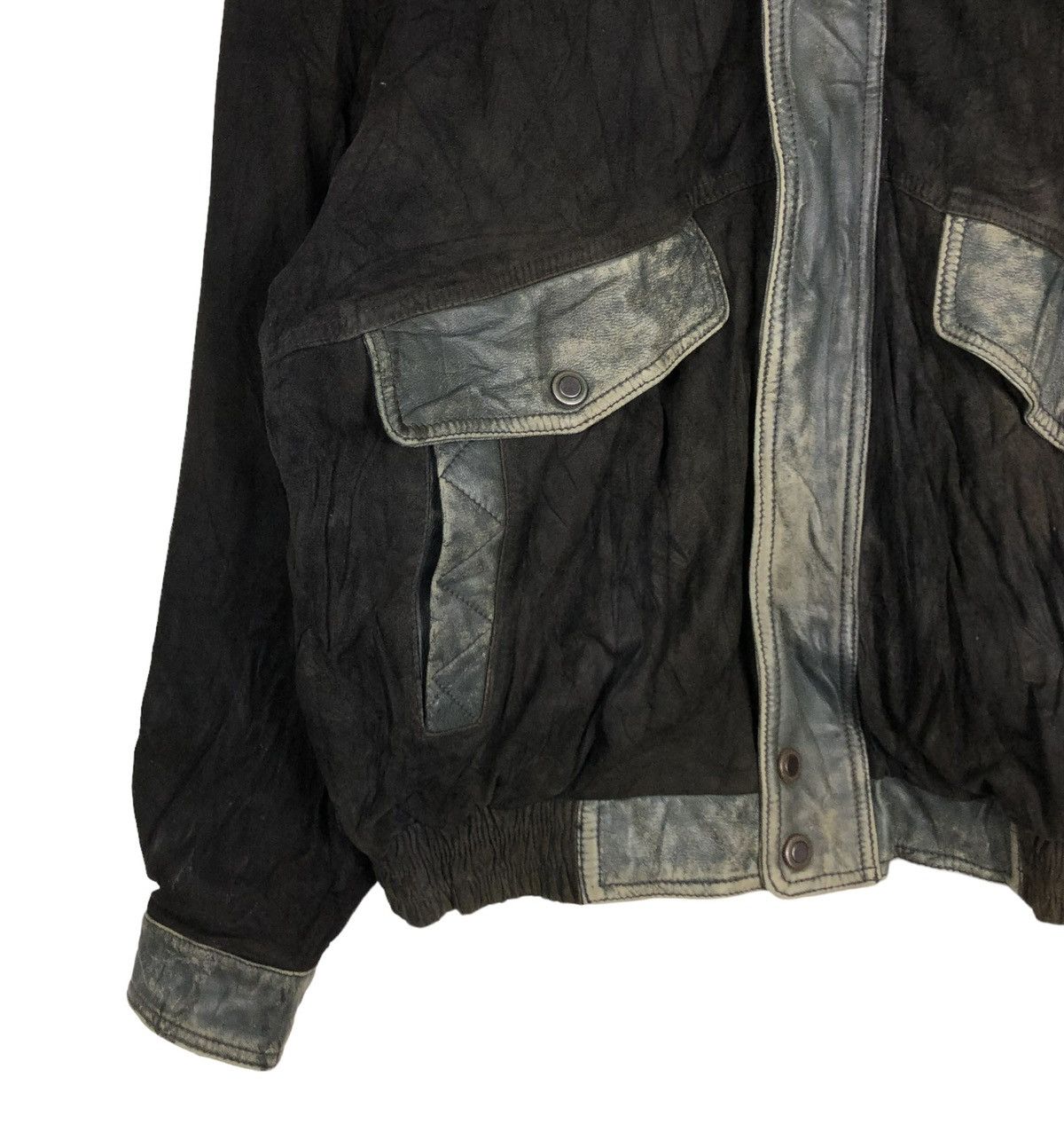 Japanese Brand 🔥VINTAGE BIKER GENUINE LEATHER JACKET CARGO JAPAN MADE Size US L / EU 52-54 / 3 - 6 Thumbnail