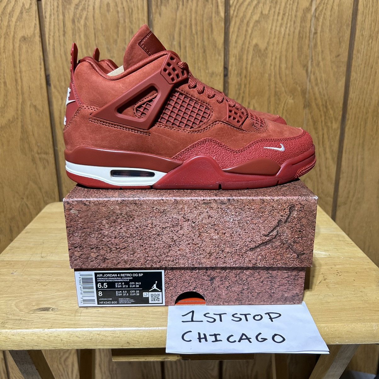 Designer × Jordan Brand Air Jordan 4 Retro OG SP Nigel Brick Size 6.5 HF4340-800 Size US 6.5 / EU 39-40 - 1 Thumbnail