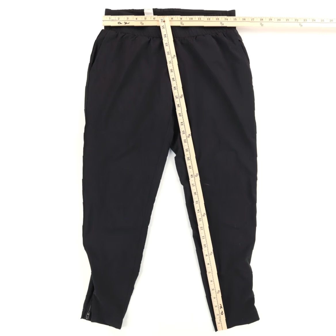Vintage Tasc High Stretch Performance Polyester Woven Jogger Pants Black Men's S Size US 29 - 3 Thumbnail