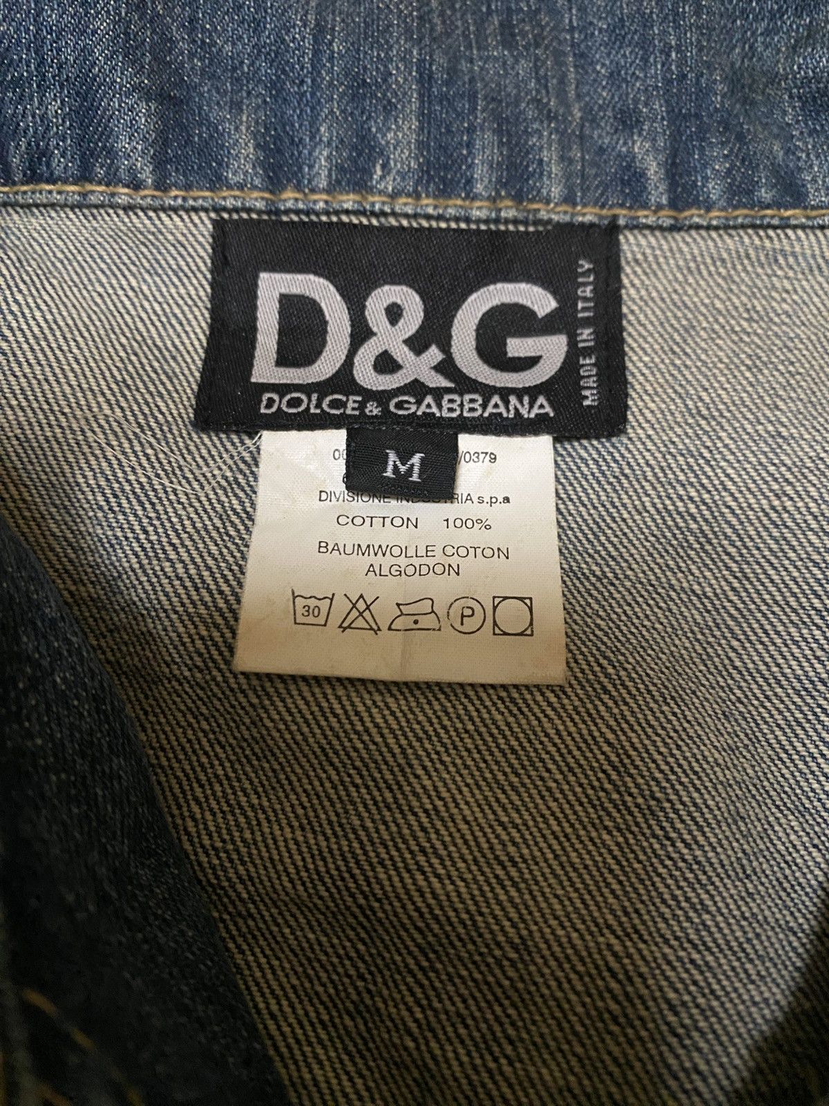 Dolce & Gabbana D&G Nicely Faded Type 3 Style Denim Jacket Size US M / EU 48-50 / 2 - 11 Thumbnail