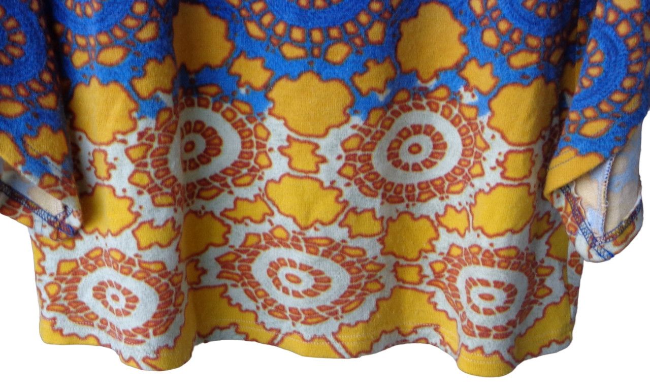 Other Aryeh Yellow Blue Knit Shirt Sweater Tunic Top Sz S Boho Size S / US 4 / IT 40 - 4 Thumbnail
