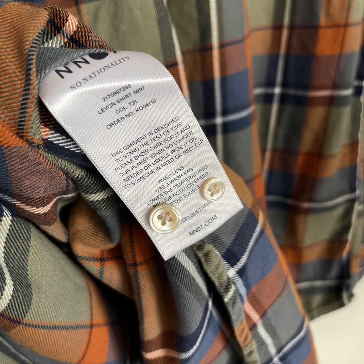 NN07 NN07 Plaided Button Down Long Sleeve Shirt Size US XL / EU 56 / 4 - 7 Thumbnail