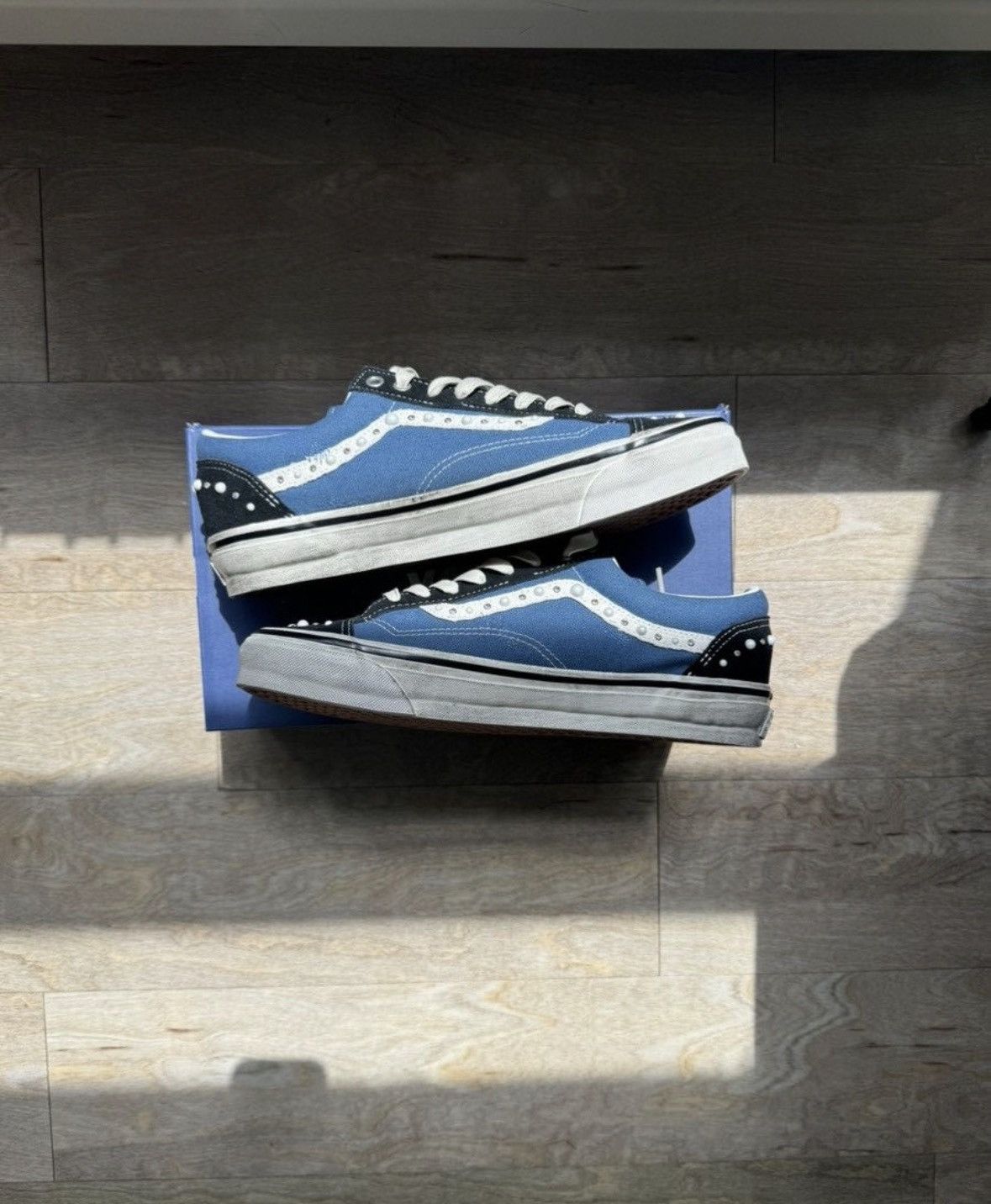 Vans Pearlized Vans Old Skool 36 Navy Size US 11 / EU 44 - 3 Thumbnail
