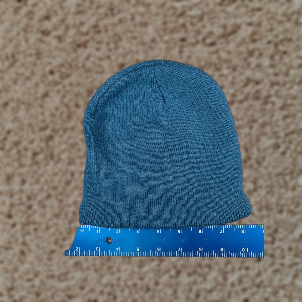 Vintage Family Dollar Beanie Adult One Size Blue Knit Lined Acrylic Polyester Outdoors Size ONE SIZE - 1 Thumbnail