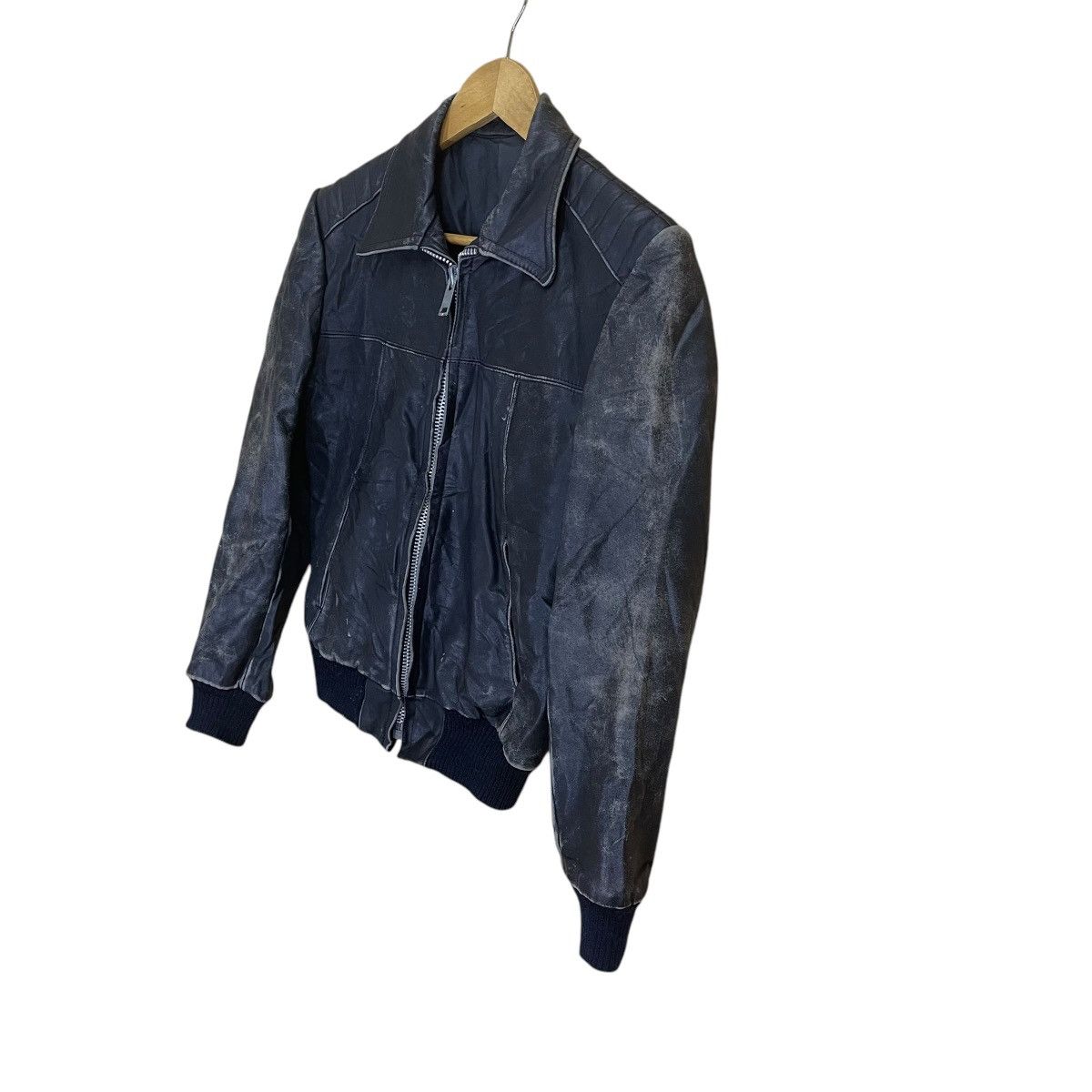 Genuine Leather × Vintage Vintage 70s Leather Jacket Leather Motorcycle Jacket Size US S / EU 44-46 / 1 - 3 Thumbnail