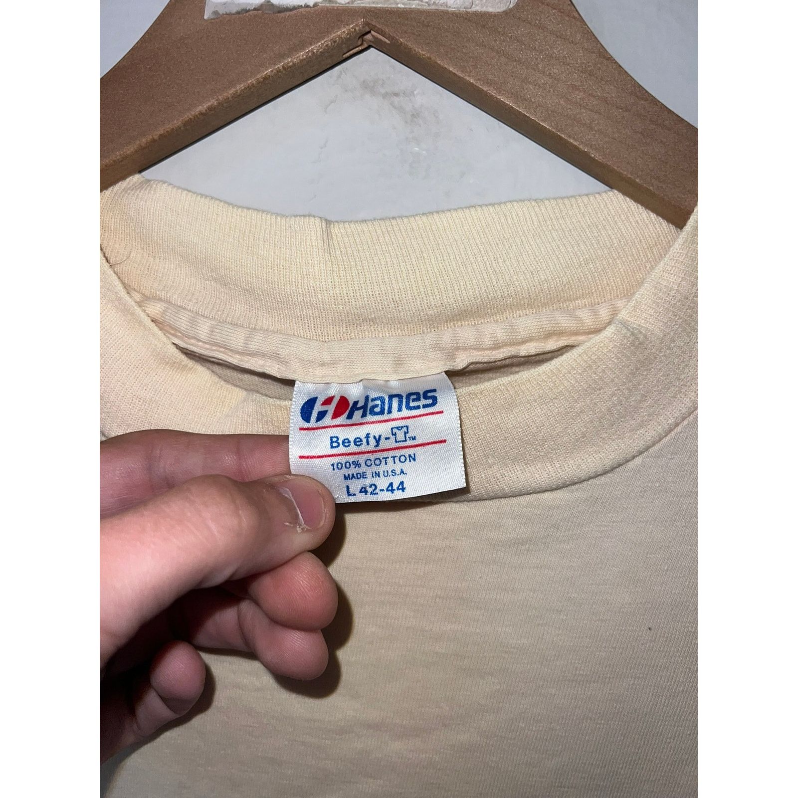Hanes 1980s Vintage Rattan Art Gallery Artwork Shirt 80s VTG L Size US L / EU 52-54 / 3 - 4 Thumbnail
