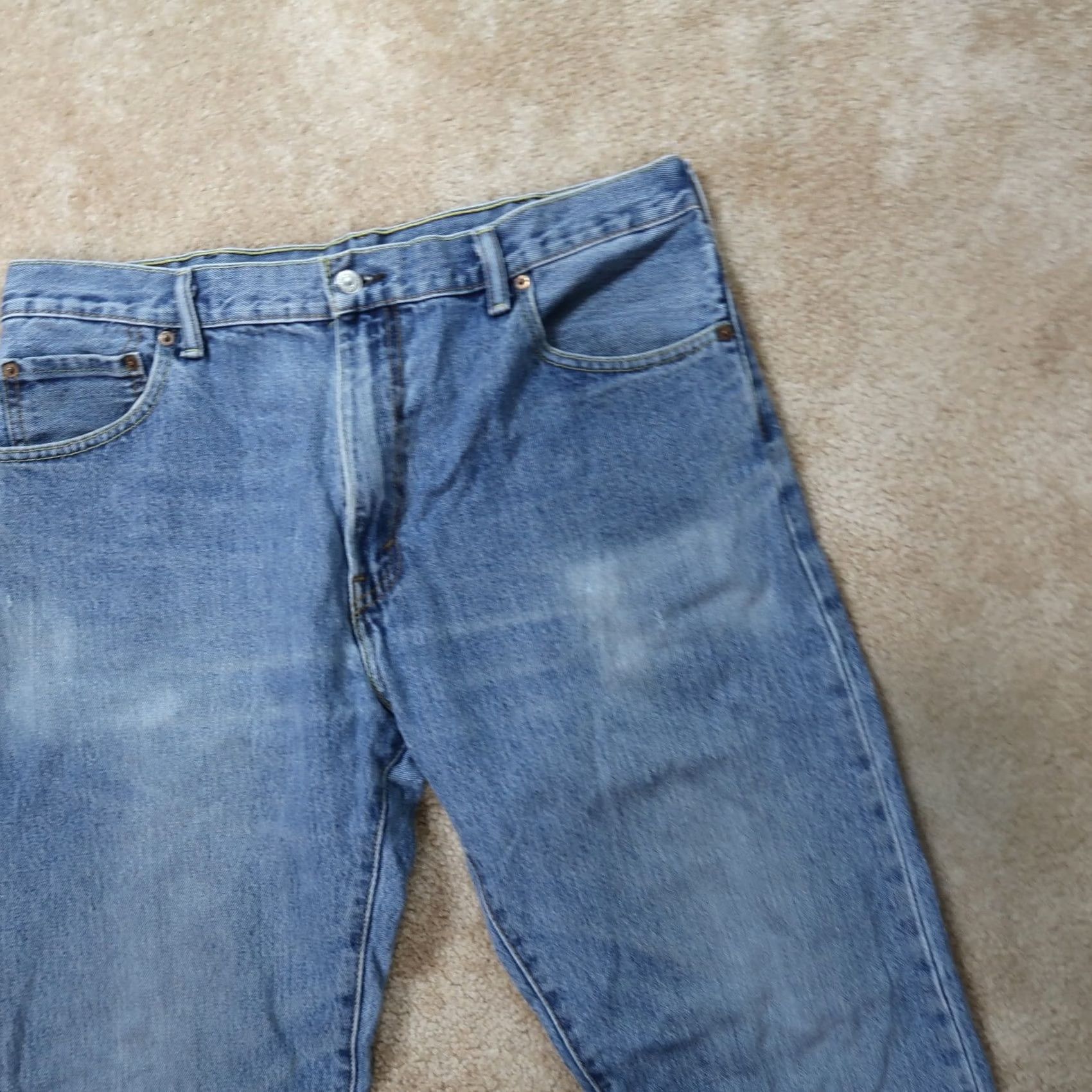 Levi's Levi's 517 Boot Cut Jeans Men's 36x30 Blue Denim Cowboy Western Distressed 5-Pocket Regular Rise Low Inches Jeans Mens Blue 517 Boot Cut Size US 36 / EU 52 - 2 Thumbnail