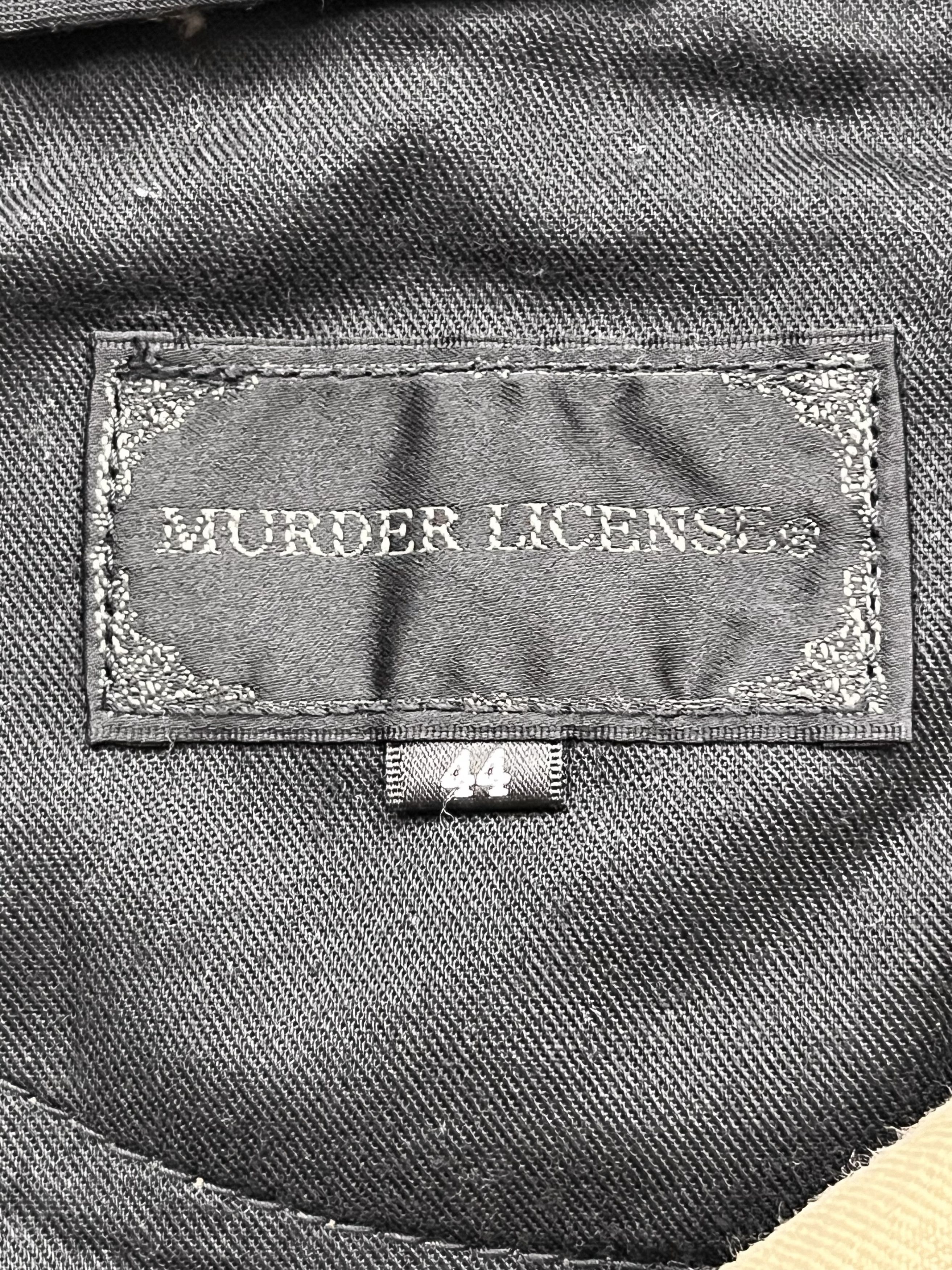 Japanese Brand Vintage MURDER LICENSE JAPAN Claw Mark Smokes Whisker Flare Size US 28 / EU 44 - 10 Thumbnail