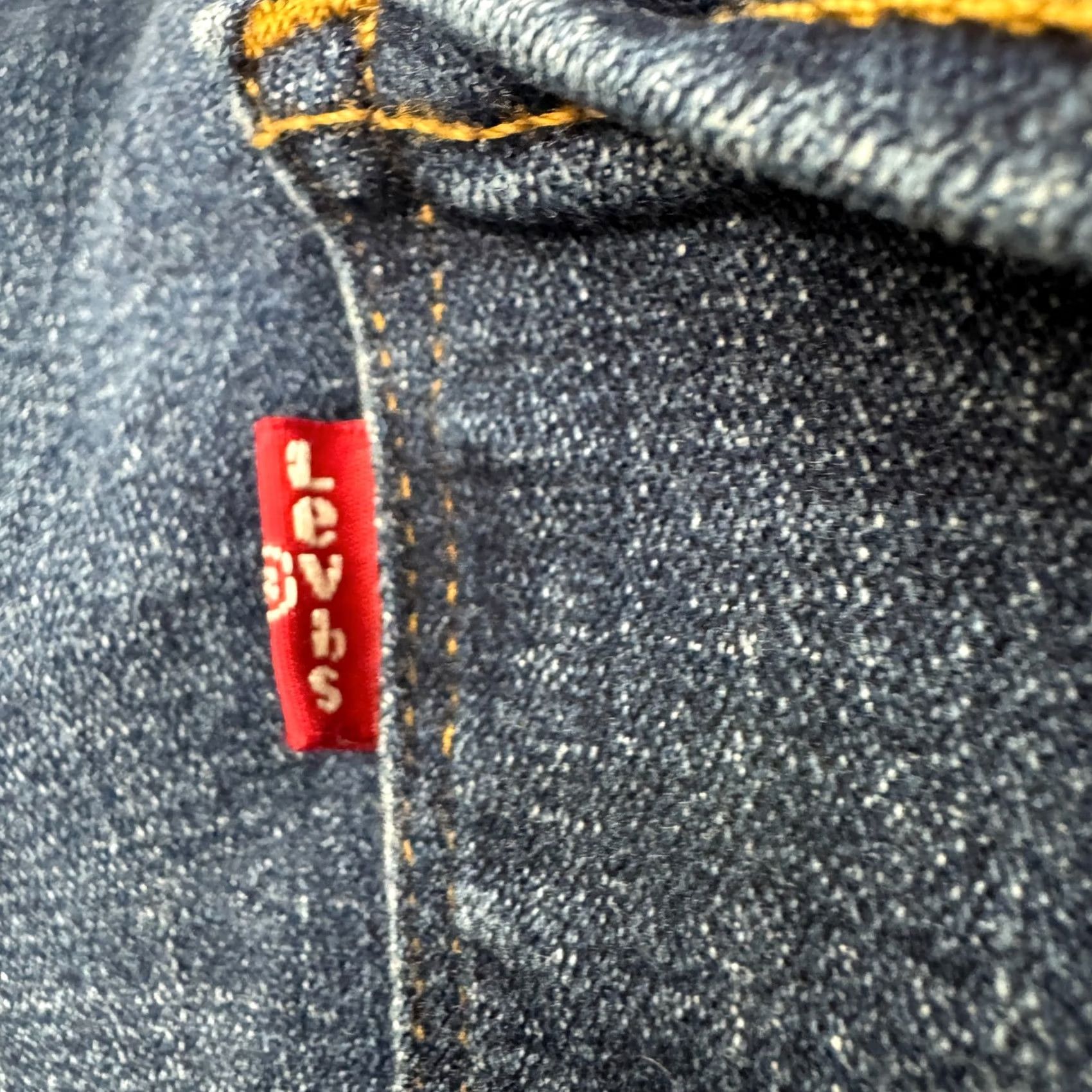 Levi's Levi's 414 Classic Straight Jeans Women 24W Blue Dark Wash Casual Size 42" / US 20 - 6 Thumbnail
