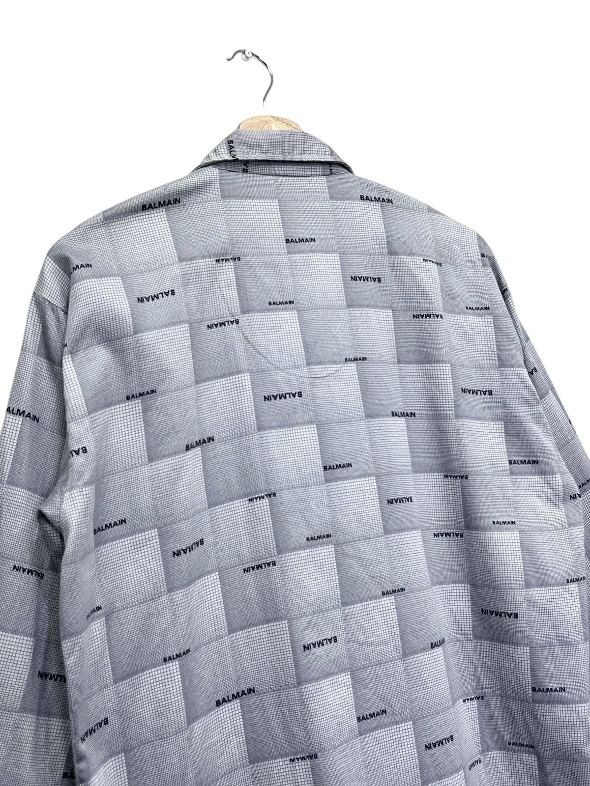 Pierre Balmain 🔥Vintage PIERRE BALMAIN Monogram Check Cotton Pajamas Set Size US M / EU 48-50 / 2 - 7 Thumbnail