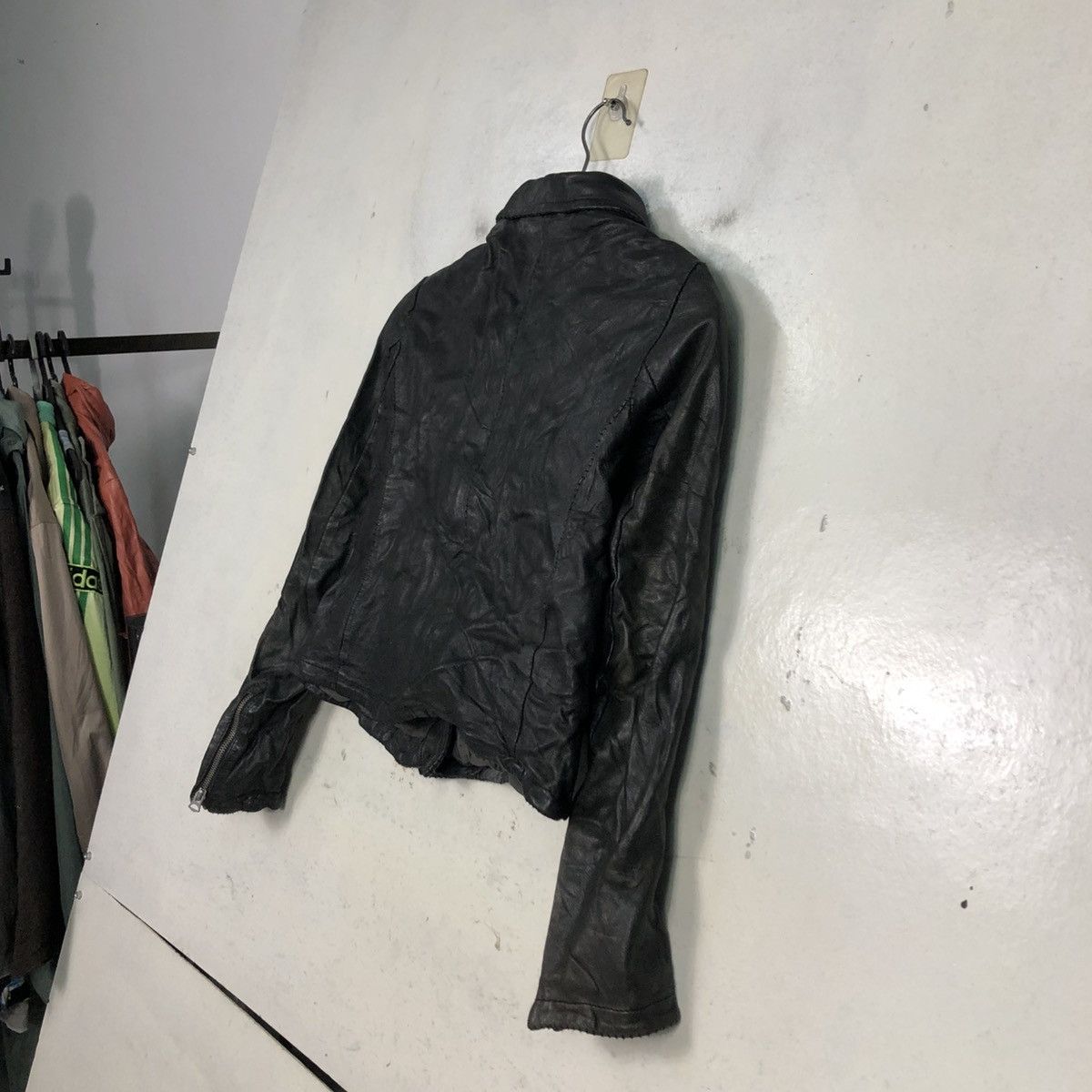 Japanese Brand 📌Cropped Biker Leather Jacket Rose Bud Bondage Size US M / EU 48-50 / 2 - 12 Thumbnail