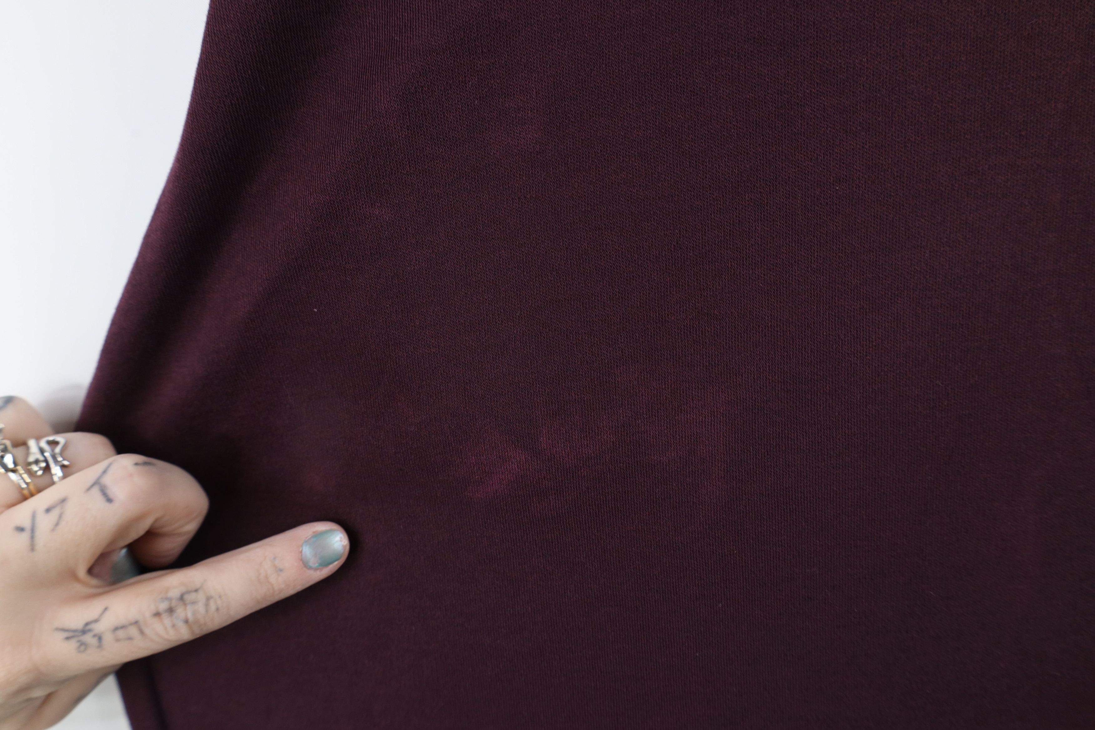 L.L. Bean × Vintage Vintage 90s LL Bean Distressed Turtleneck T-Shirt Purple Size US L / EU 52-54 / 3 - 4 Thumbnail