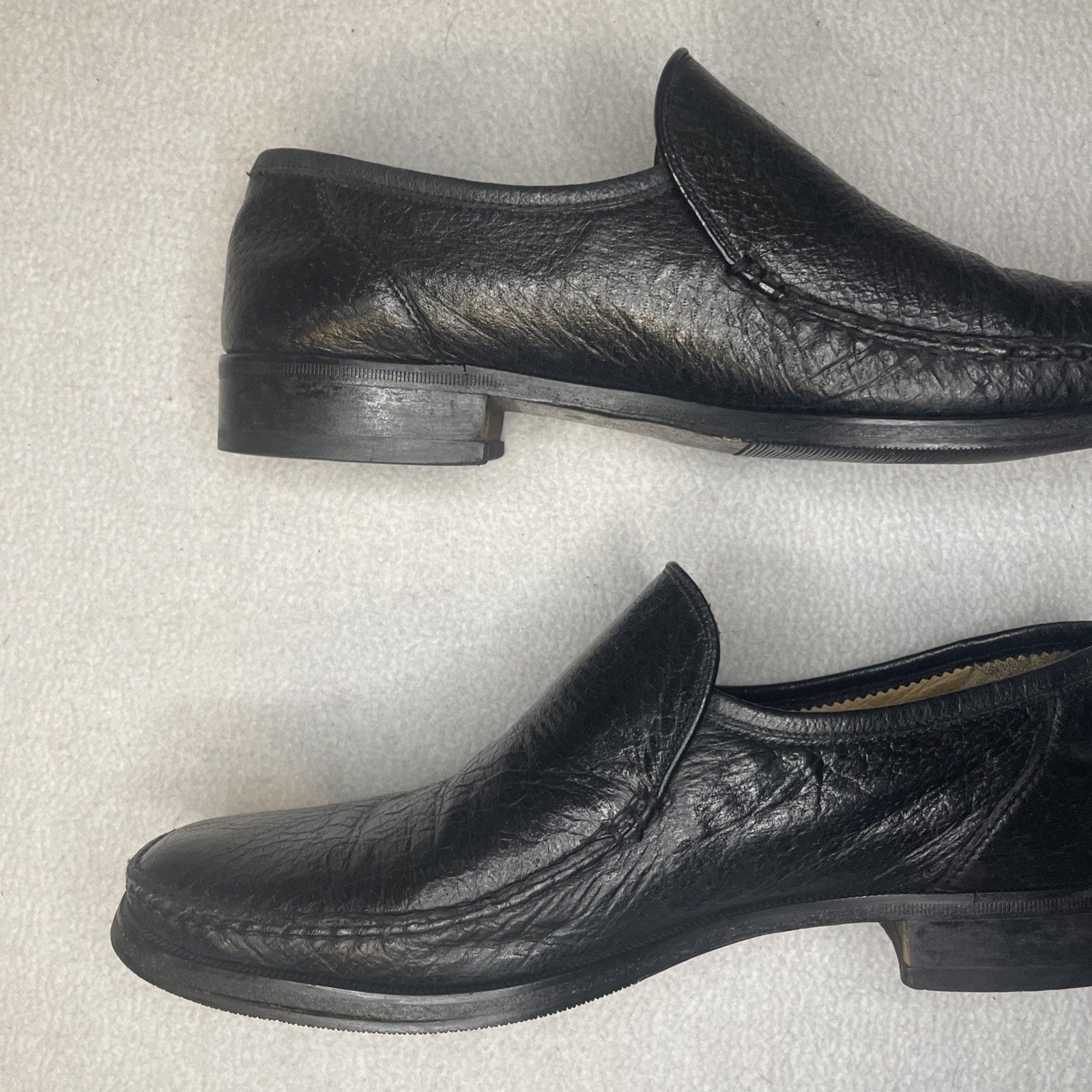Zilli Authentic ZILLI Handmade Italian Black Leather Loafers Size US 11 / EU 44 - 9 Thumbnail
