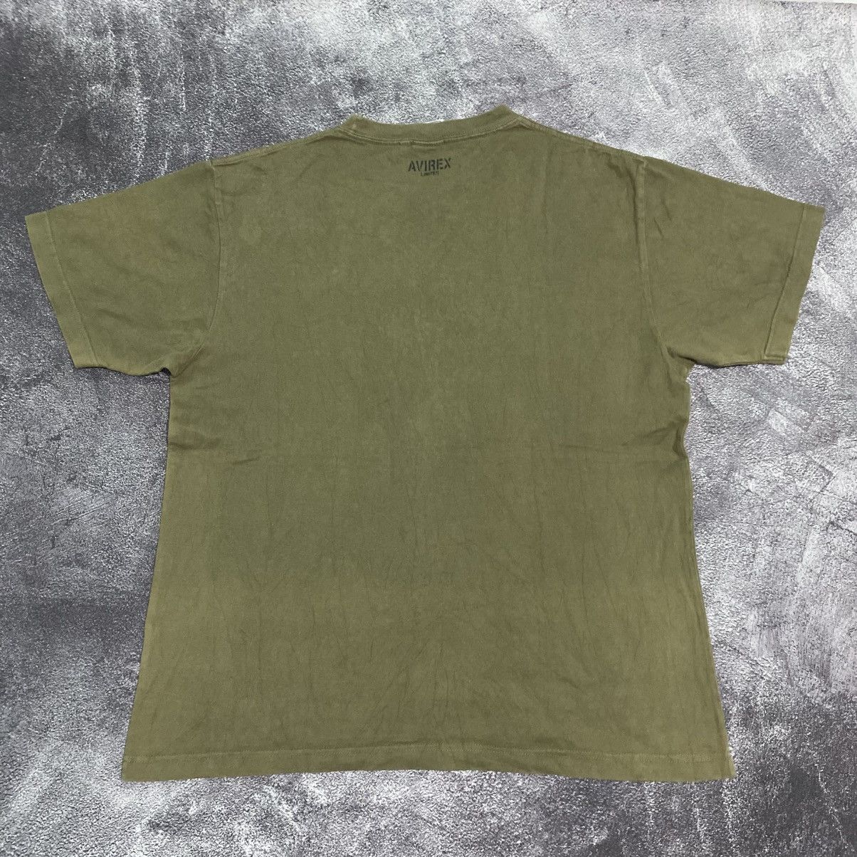 Avirex Vintage Rare Avirex USA The Heart Beat Tshirt Army Size US L / EU 52-54 / 3 - 4 Thumbnail