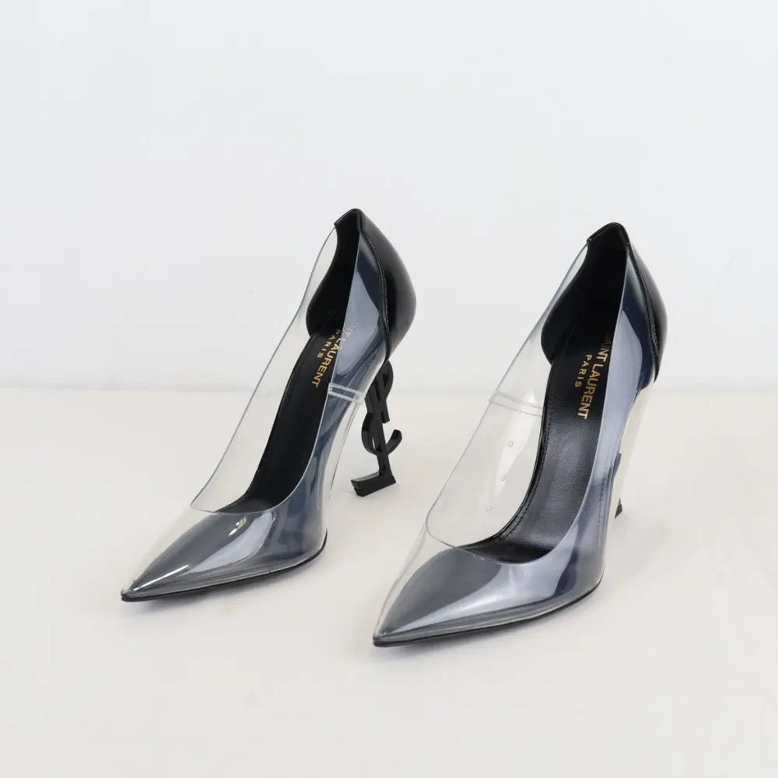 Saint Laurent Paris o1rshd1 Opyum 110 Pump in Nero/Transparent Size US 9 / IT 39 - 2 Thumbnail