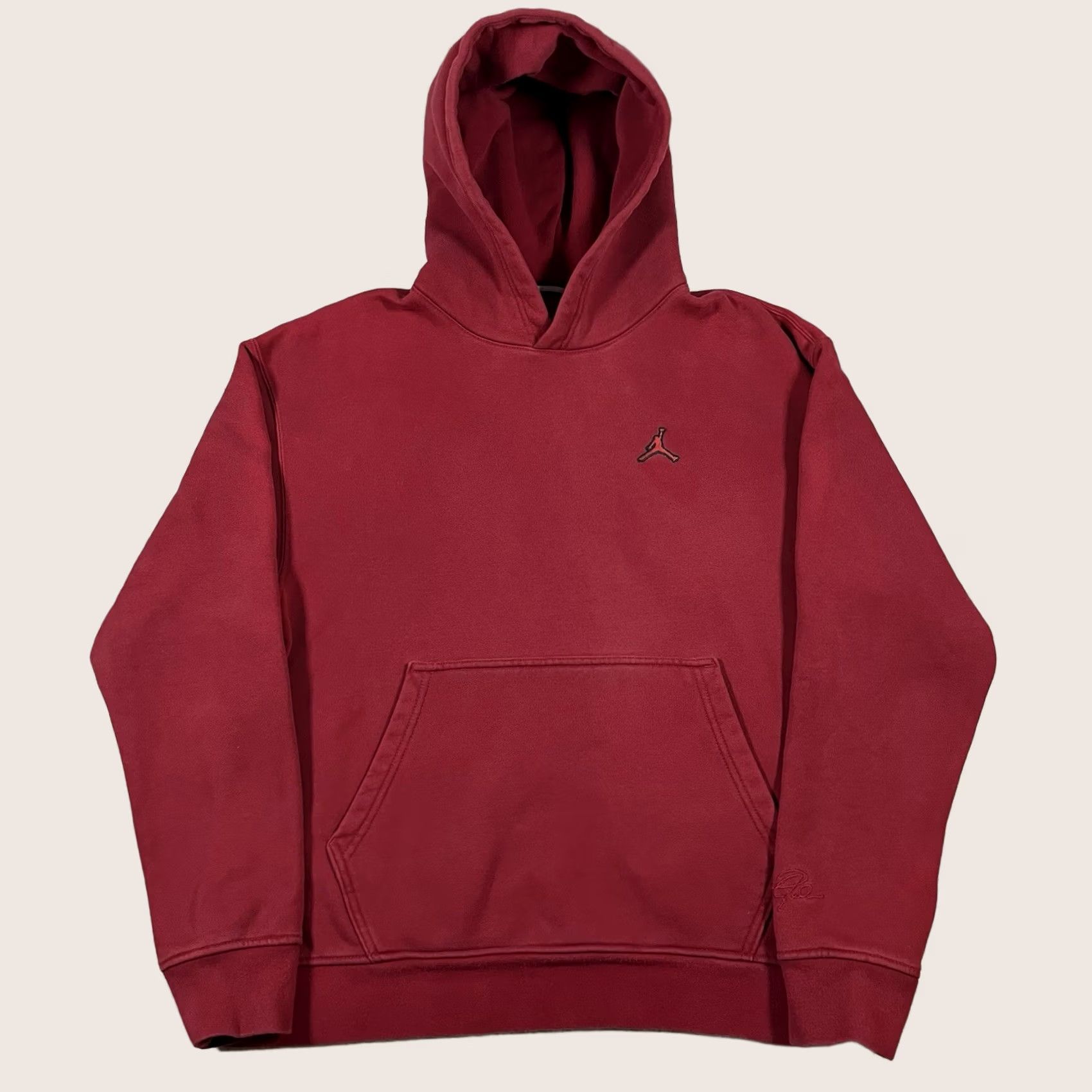 Jordan Brand Air Jordan Hoodie Men M Red Pullover Jumpman Basketball Classic Sweatshirt Size US M / EU 48-50 / 2 - 1 Thumbnail